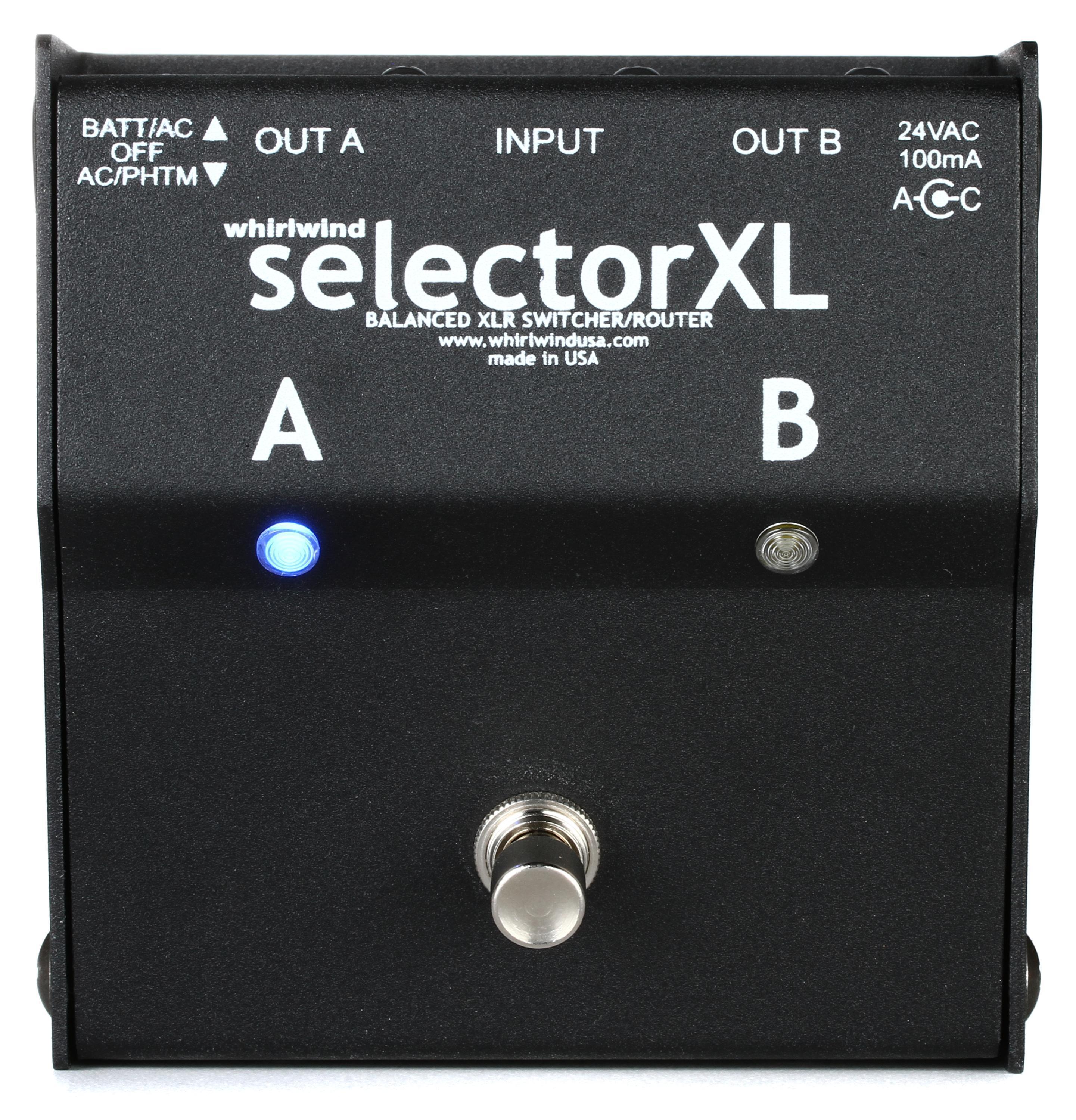 Whirlwind SelectorXL Active A/B Switcher | Sweetwater