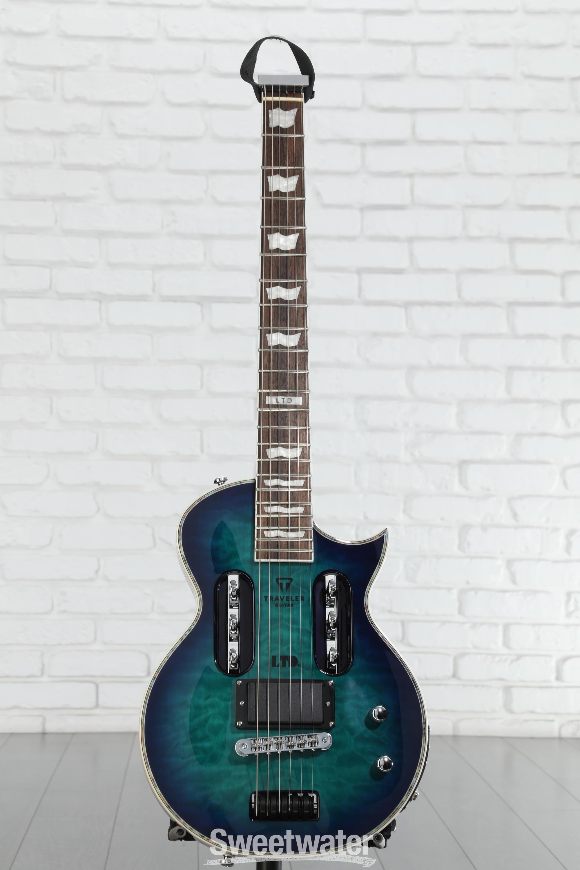 Traveler Guitar LTD EC-1 Quilted Maple Violet Shadow - Sweetwater