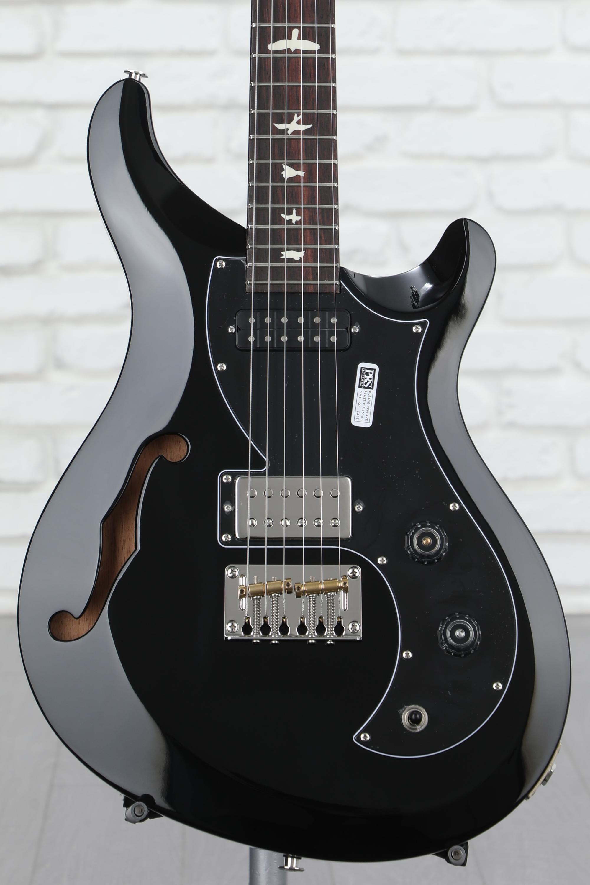 PRS S2 Vela Semi-Hollow Electric Guitar - Black | Sweetwater