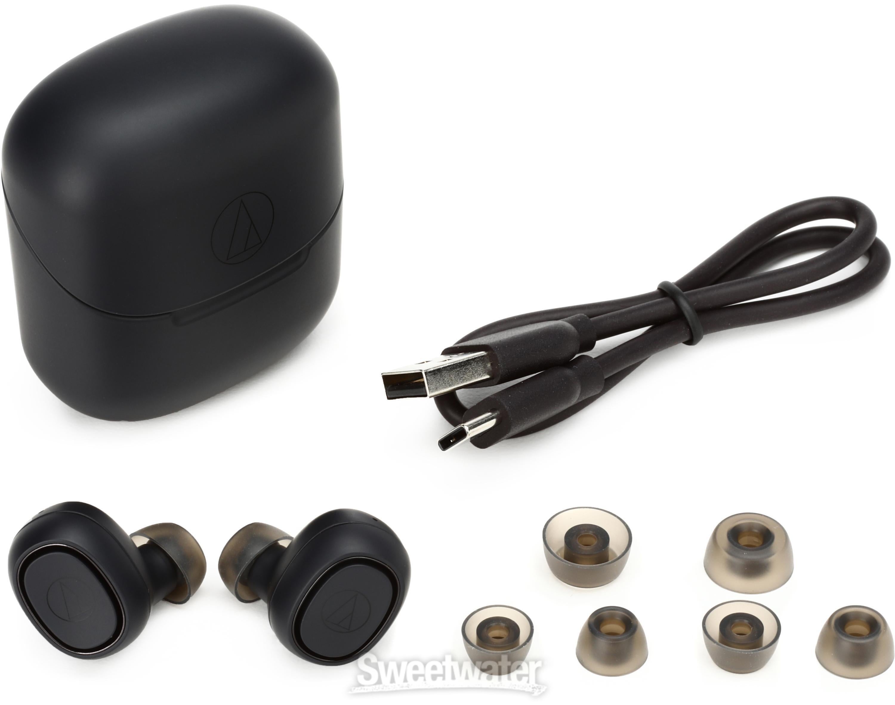 Audio-Technica ATH-CK3TW True Wireless Earphones, IPX2 Water