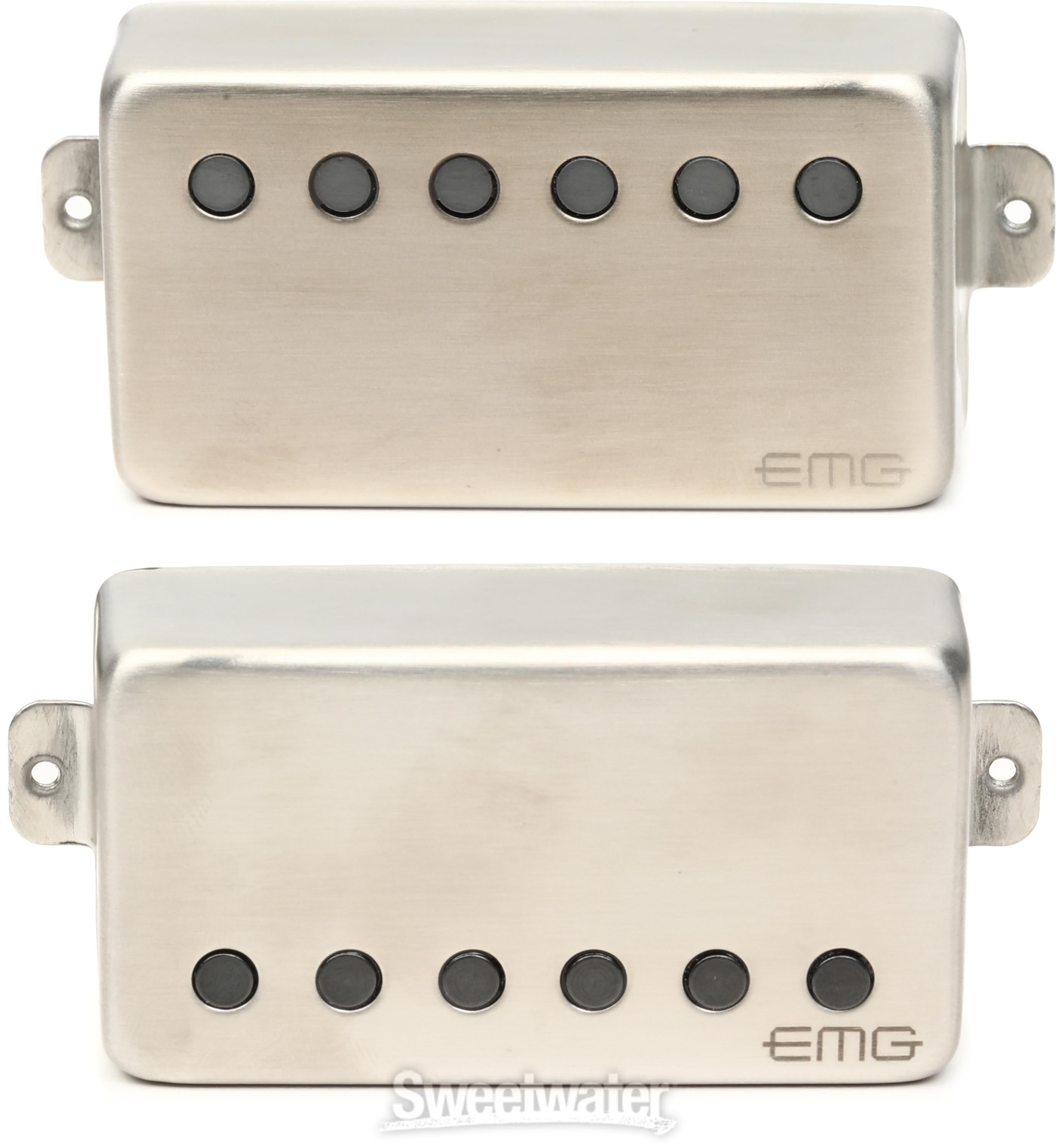 EMG 57/66 Active 2-piece Pickup Set - Brushed Chrome