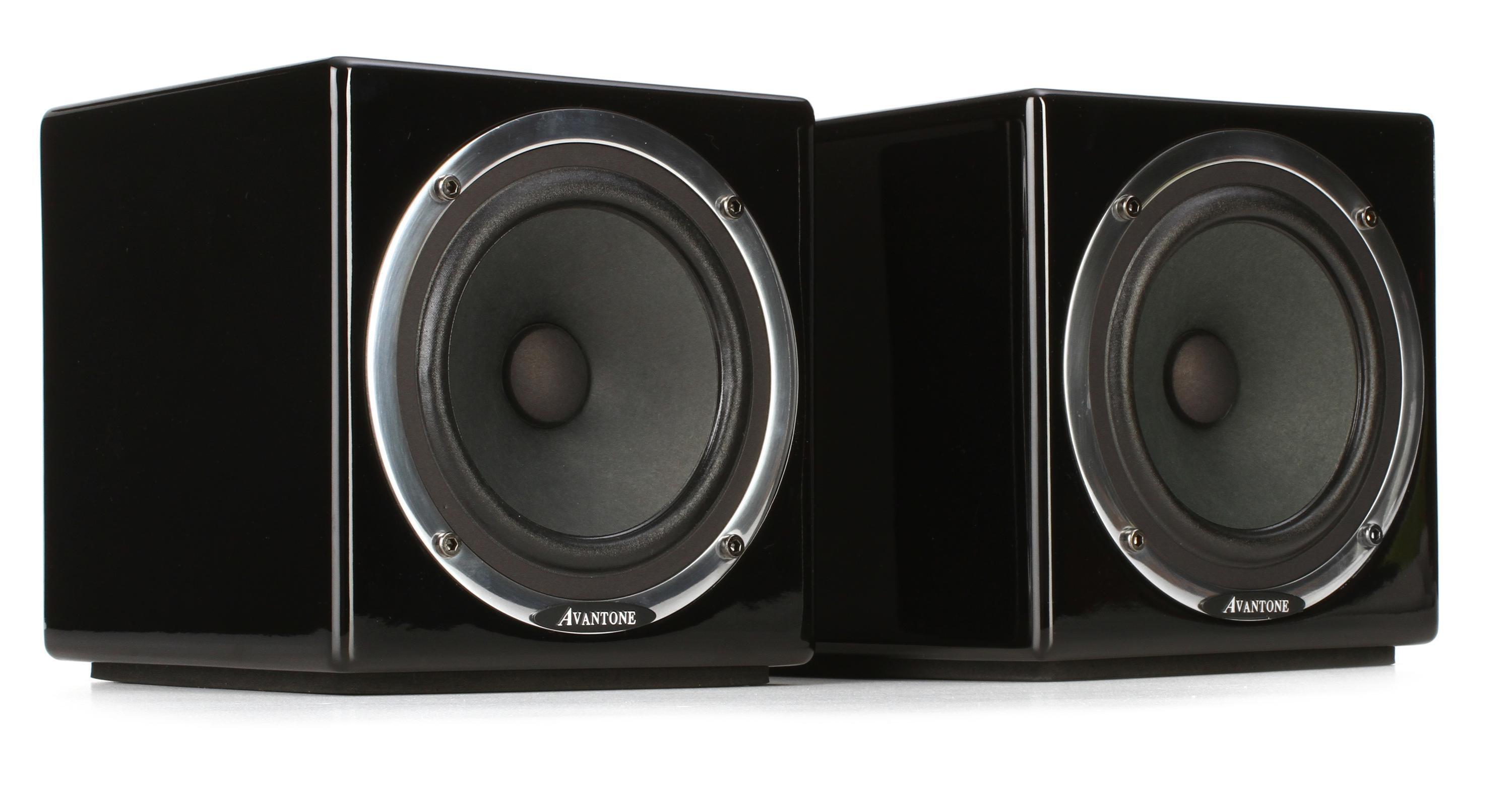 Avantone Pro Active MixCubes 5.25 inch Powered Studio Monitor Pair - Gloss  Black