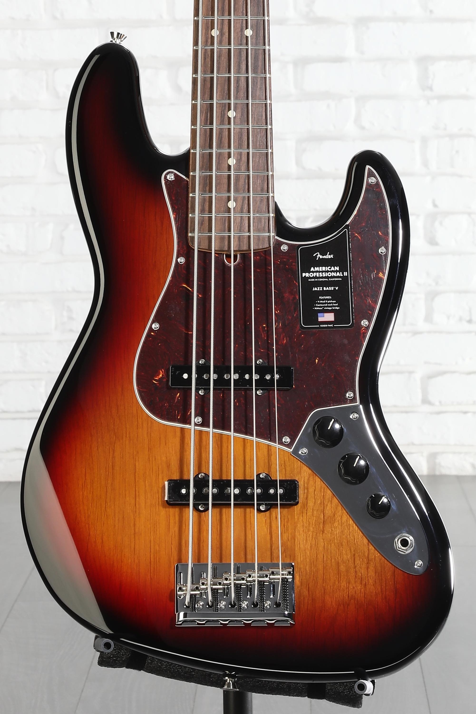 Fender American Professional II Jazz Bass V - 3 Color Sunburst