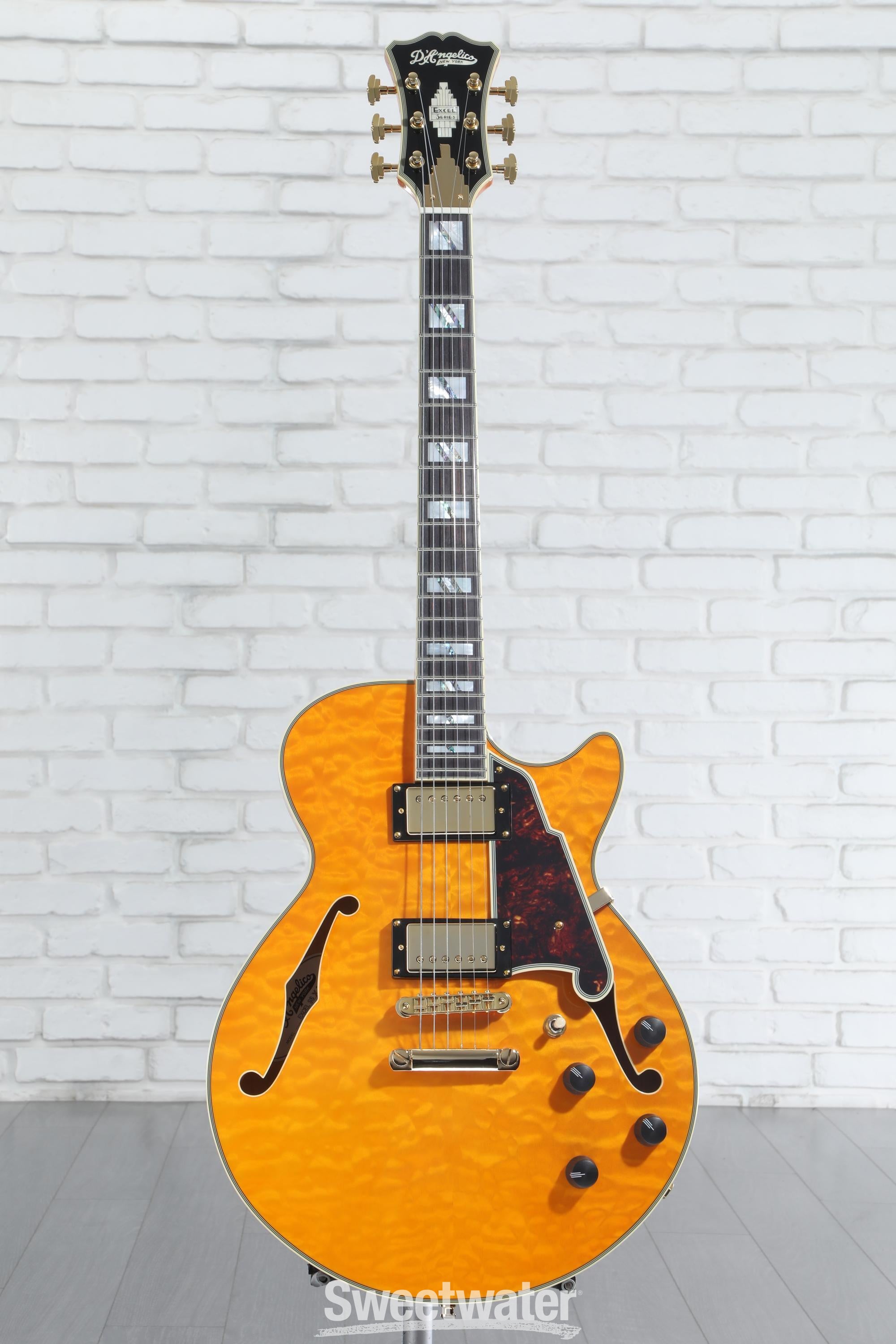 D'Angelico Excel SS サンバースト ギター ハードケース付 D'Angelico Excel SS Vintage Natural セミアコギター