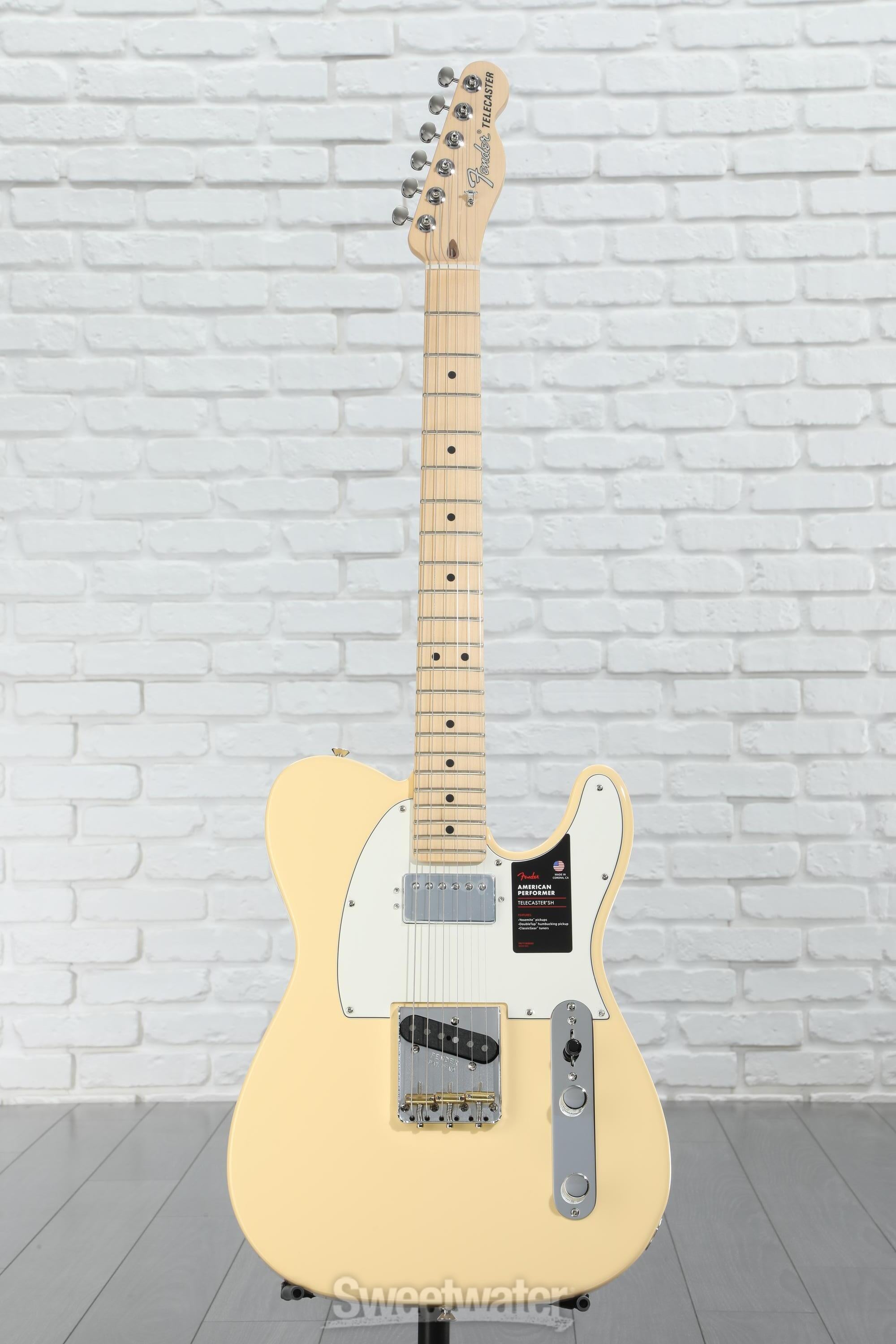 ギター American Performer Telecaster Hum Custom Fender American Performer Telecaster Hum - Vintage White