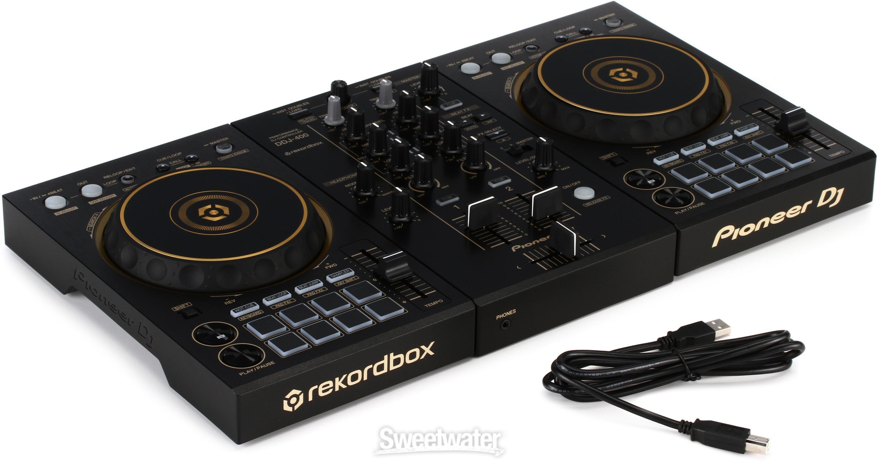 Pioneer DJ DDJ-400-N Special Edition Gold 2-deck Rekordbox DJ ...