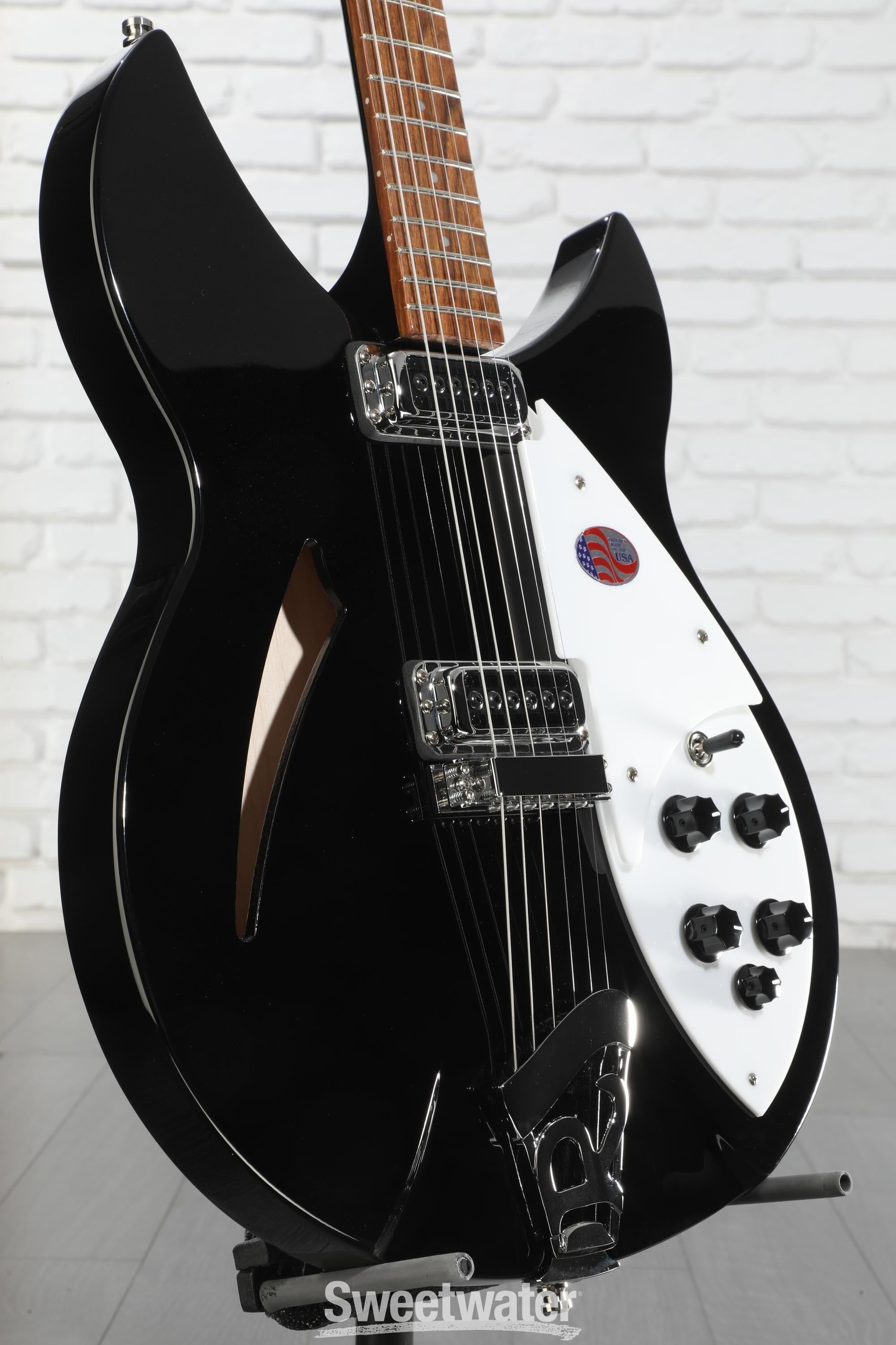 Rickenbacker 330 Thinline Semi-Hollow Electric Guitar - Jetglo