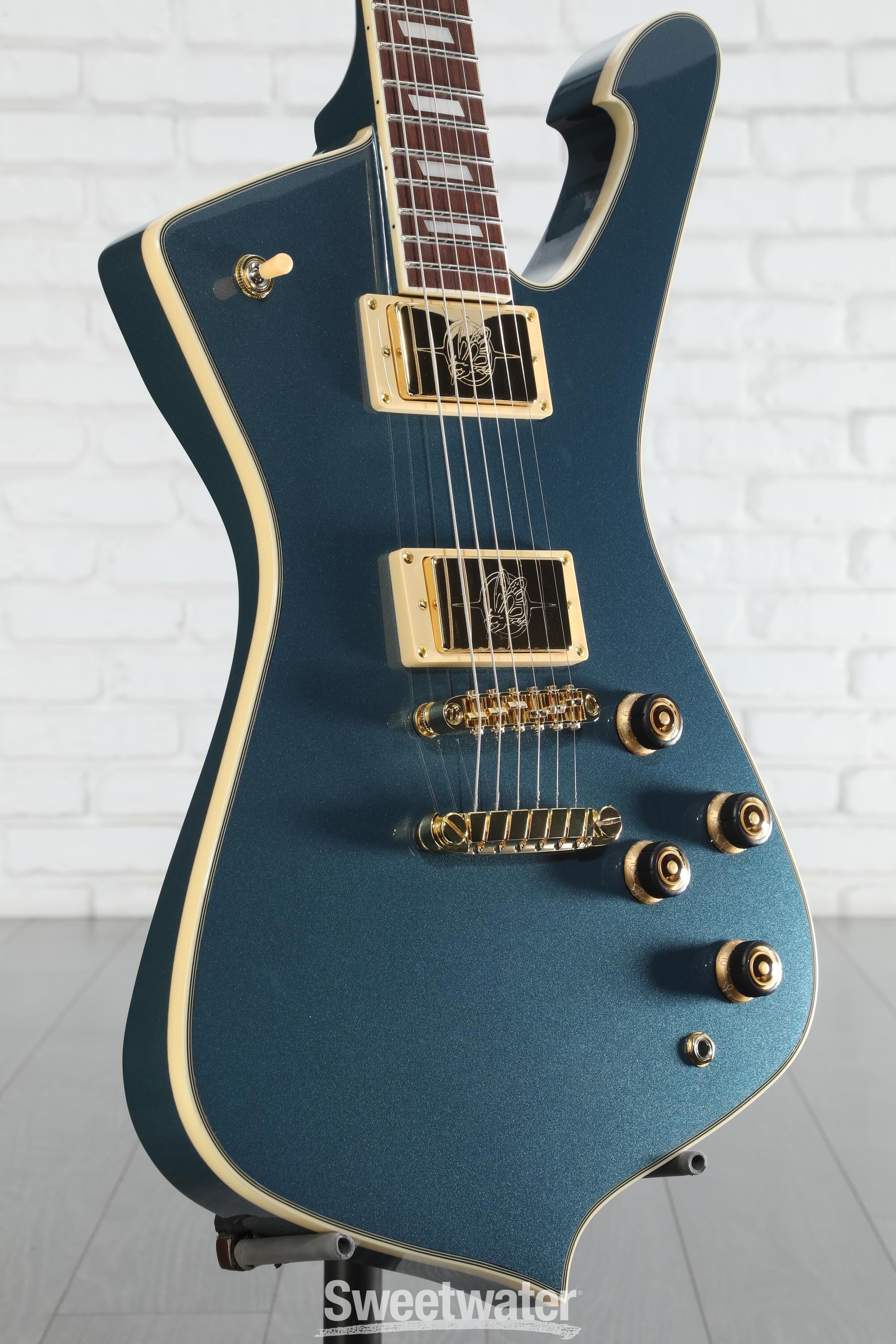 Ibanez Iceman IC420 Electric Guitar - Antique Blue Metallic