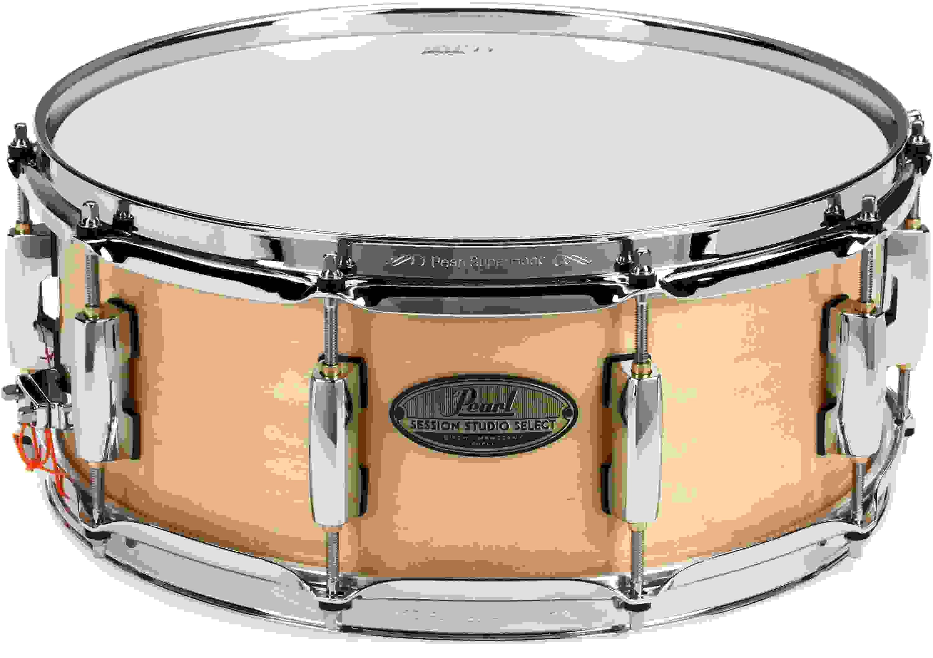Pearl Session Studio Select Snare Drum - 5.5 inches x 14 inches, Gloss Natural Birch