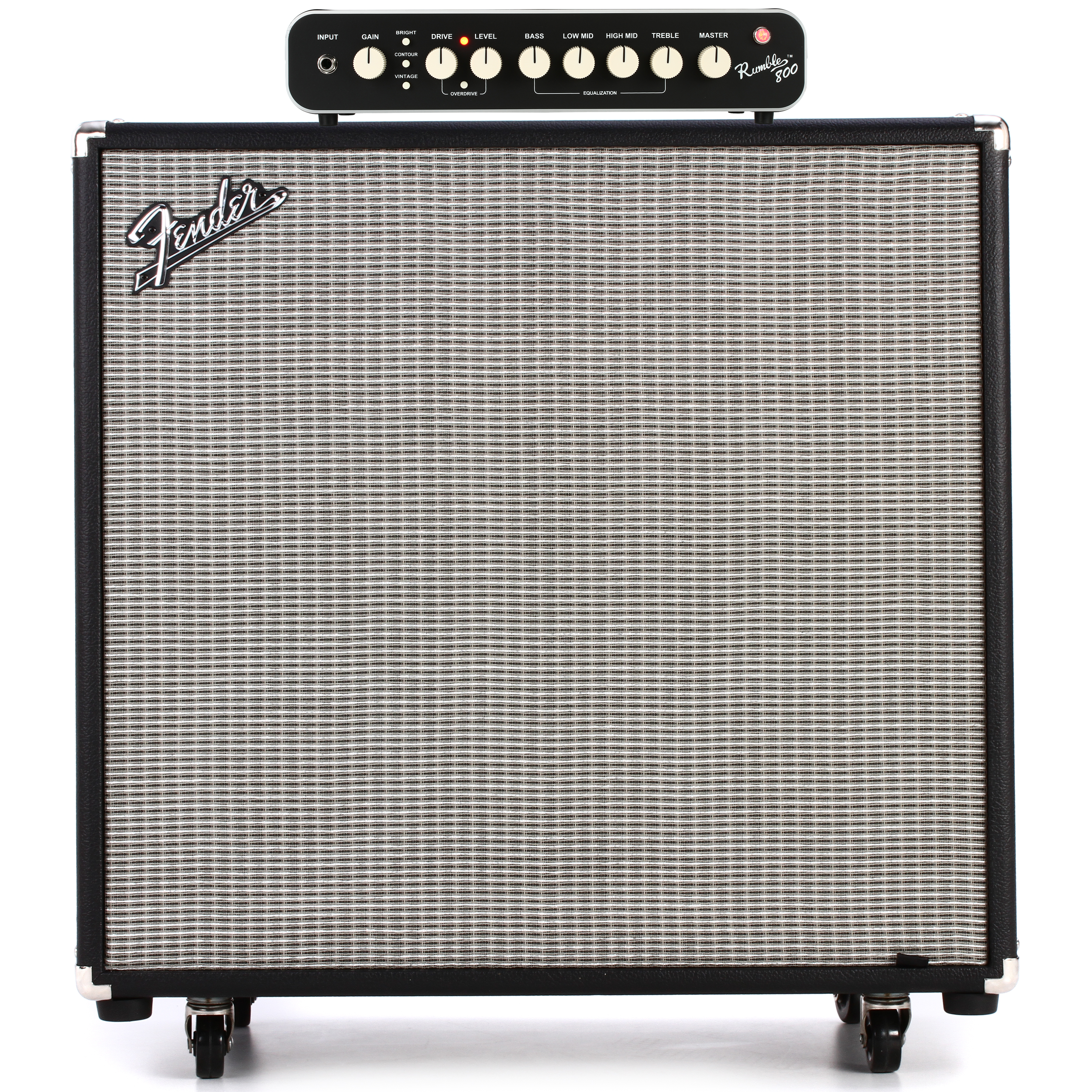 Photo of Fender Rumble 800 Bass Head with Bassman 410 Neo 4x10" 500-watt Cabinet
