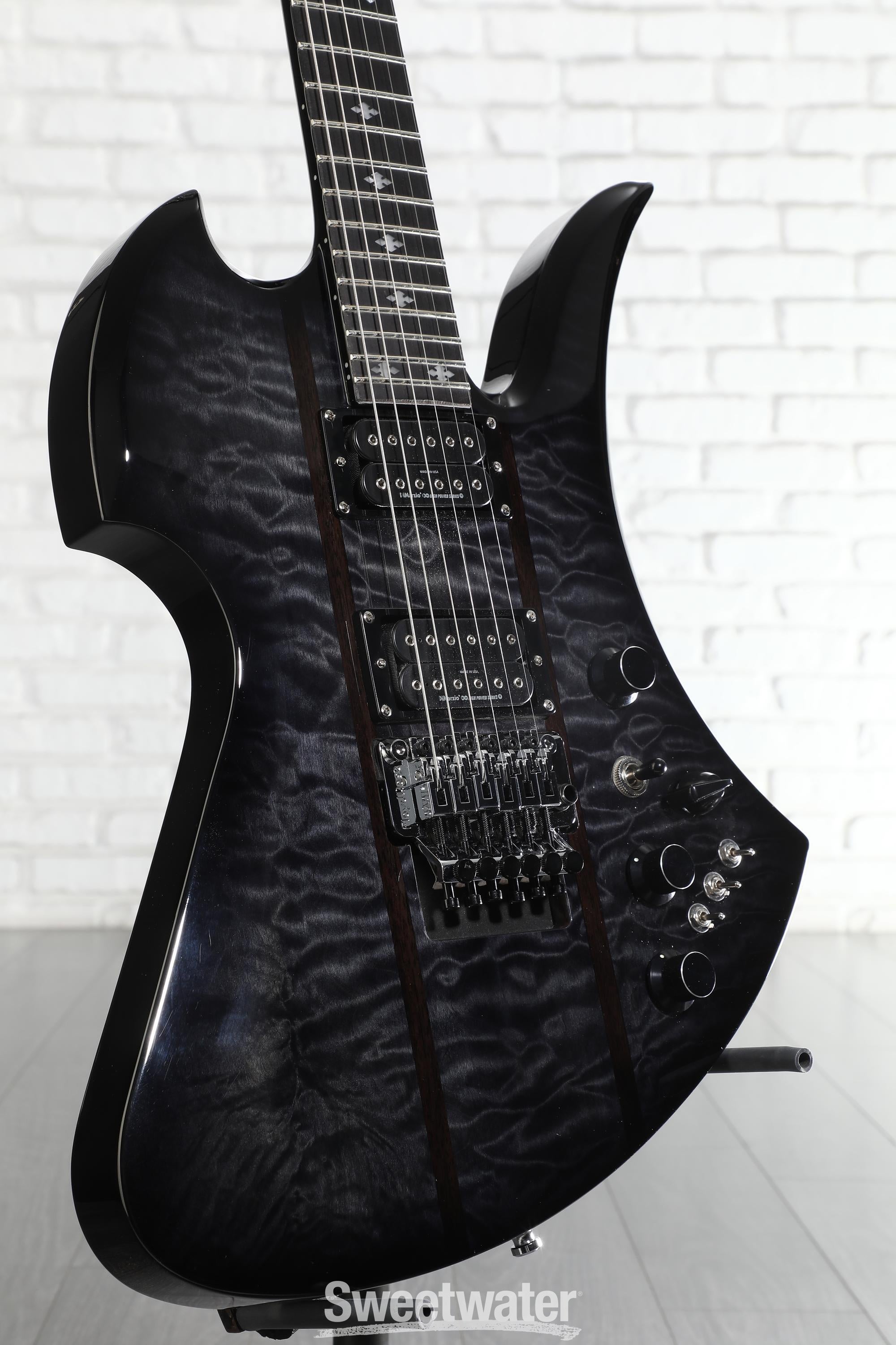 Photo of B.C. Rich Mockingbird Legacy ST with Floyd Rose Electric Guitar - Trans Black