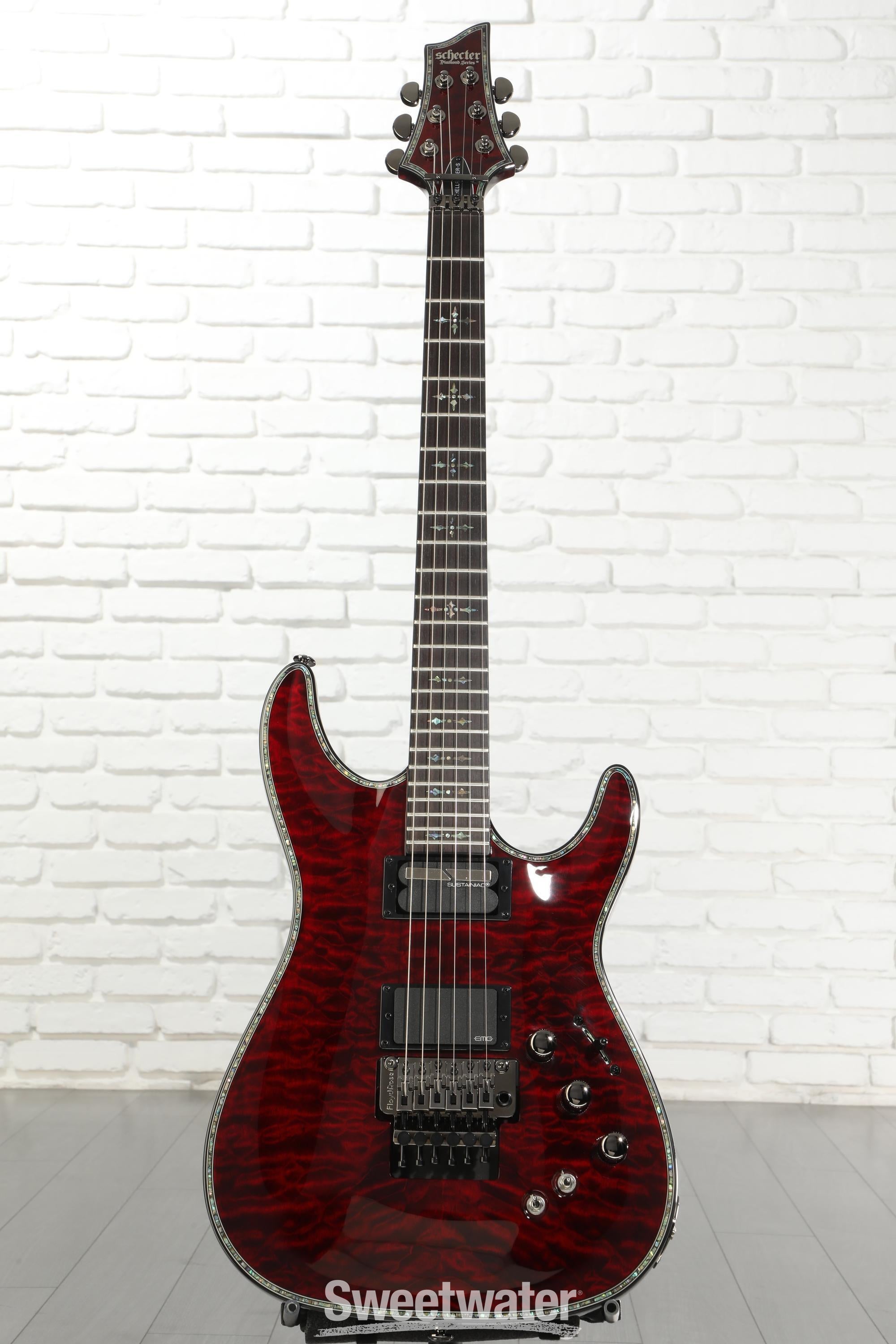 Schecter Hellraiser C-1 FR-S Electric Guitar - Black Cherry