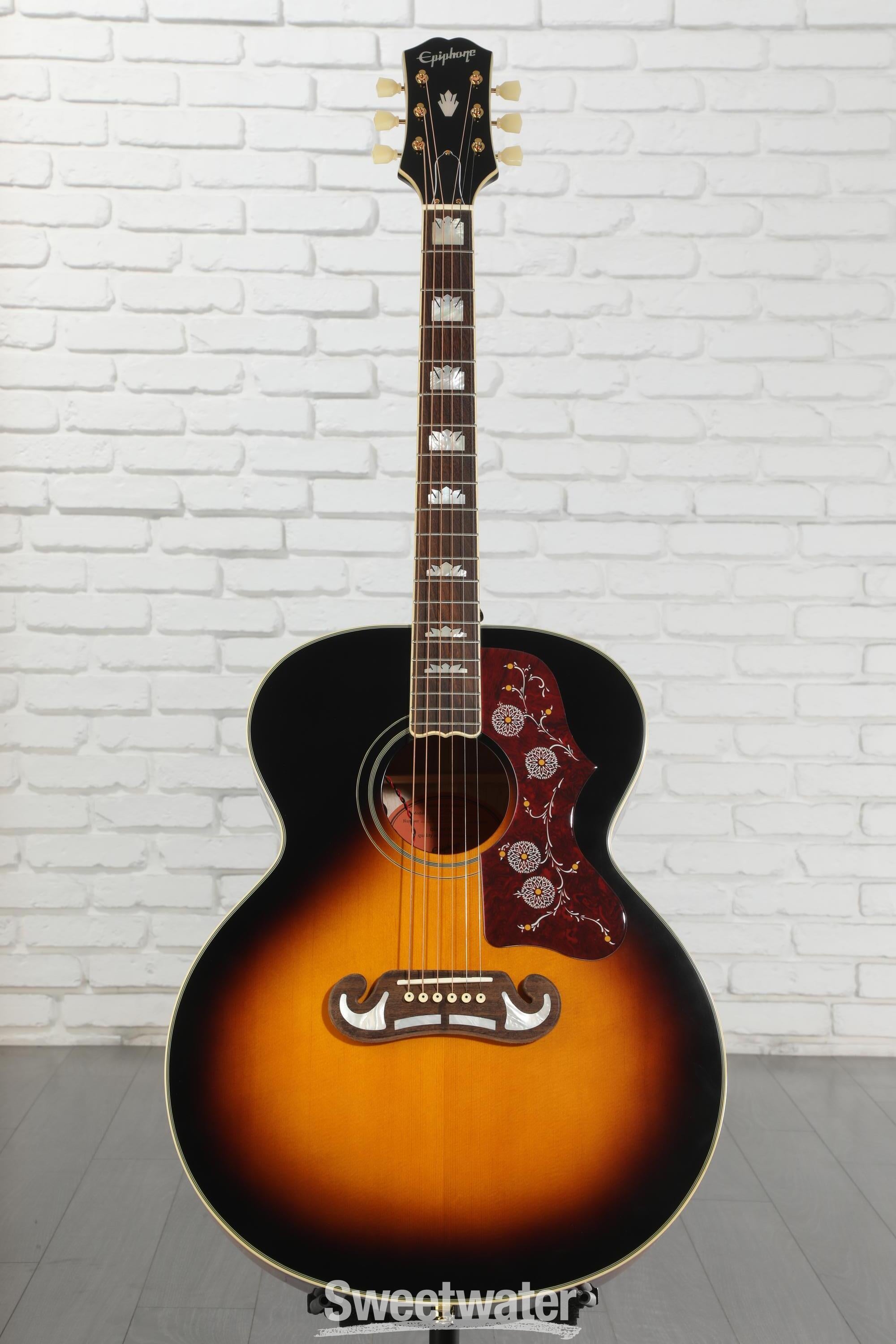 Epiphone J-200 Acoustic-electric Guitar - Aged Vintage Sunburst