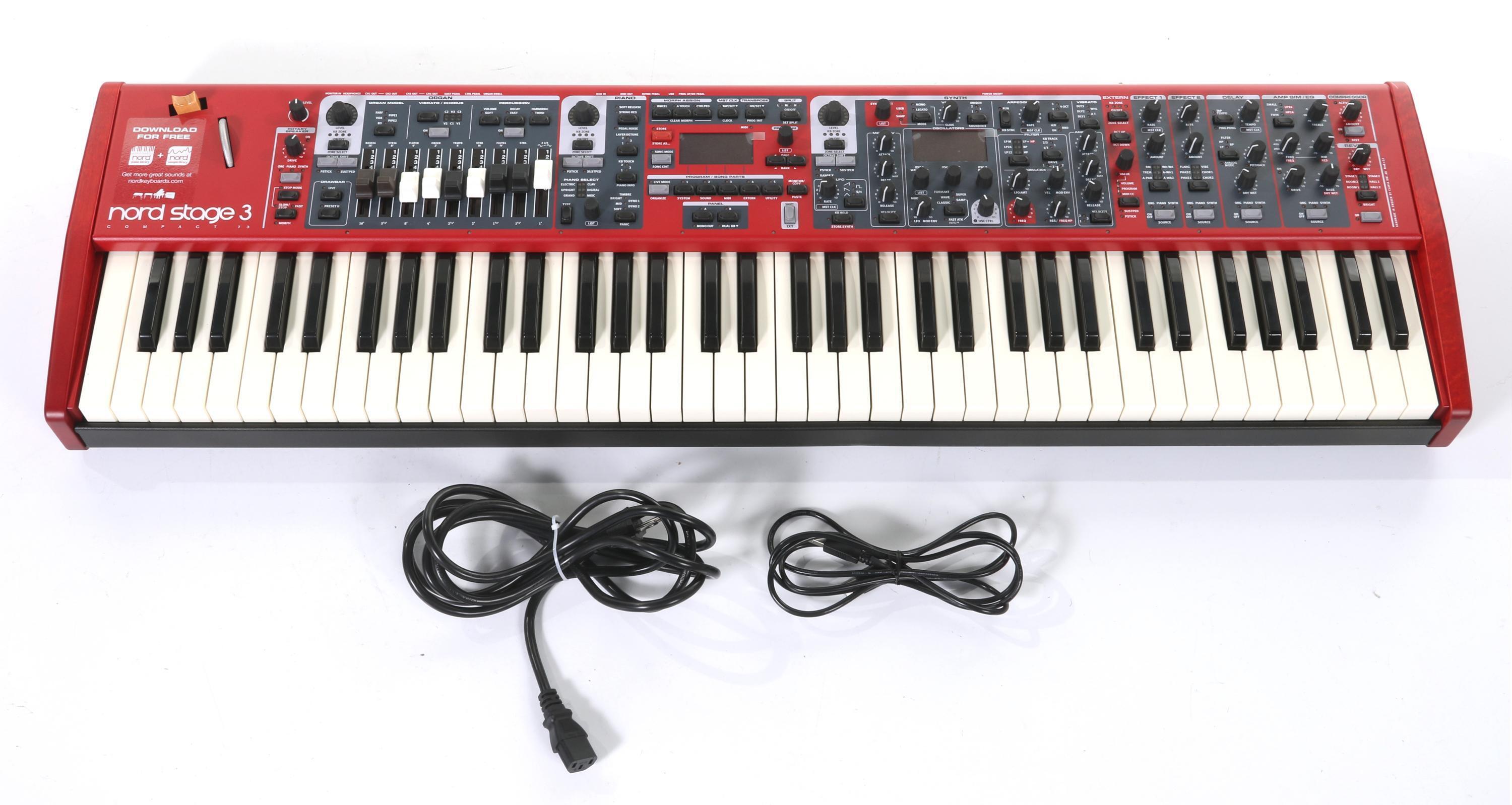 鍵盤楽器 Nord Stage 3 Compact Nord Stage 3 Compact 73-key Stage Keyboard | Sweetwater