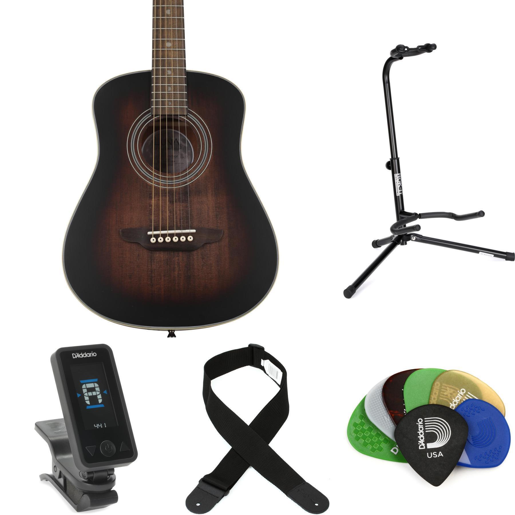 Luna guitars safari artist vintage travel new arrivals