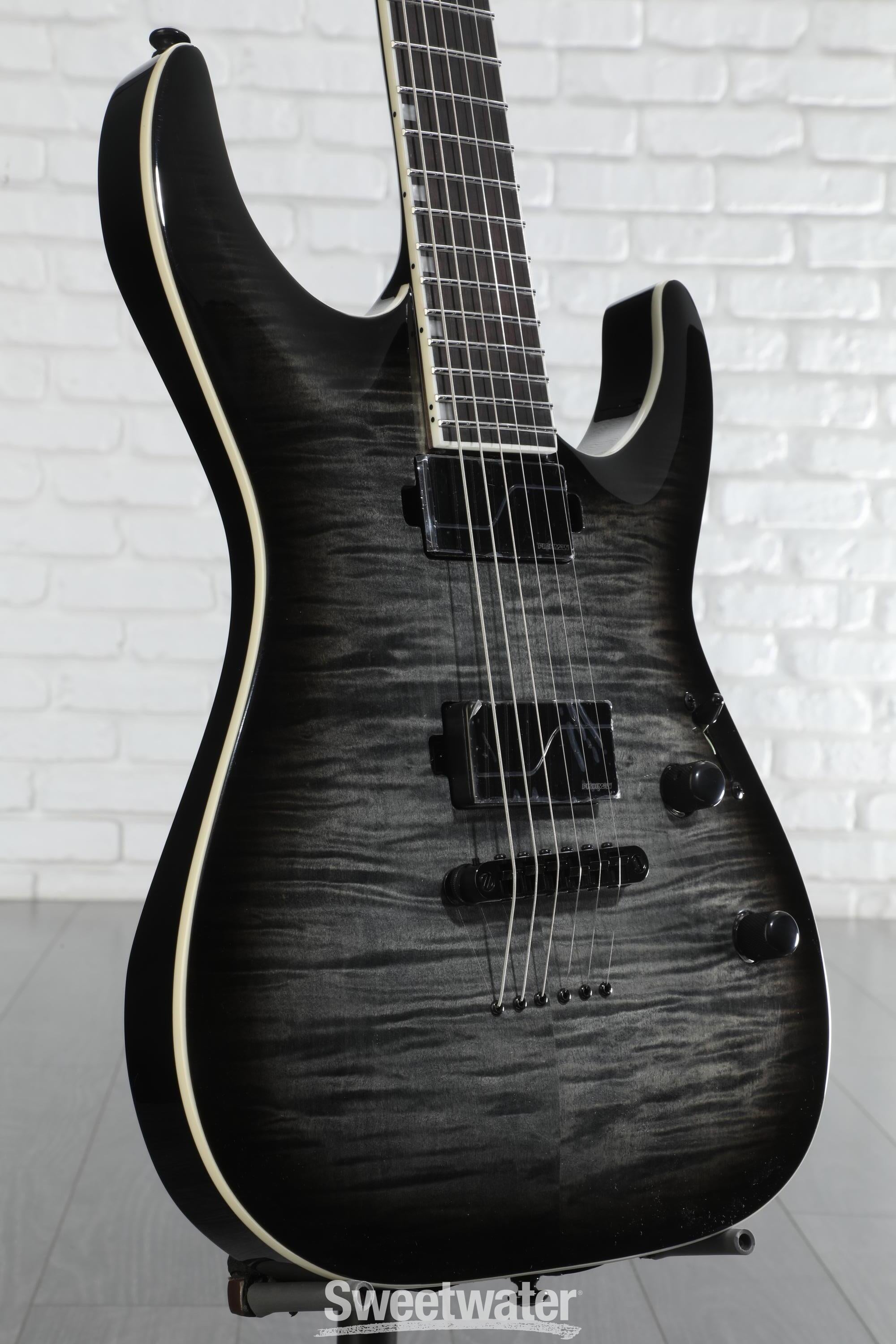 ESP LTD MH-1000 Electric Guitar - Charcoal Burst | Sweetwater