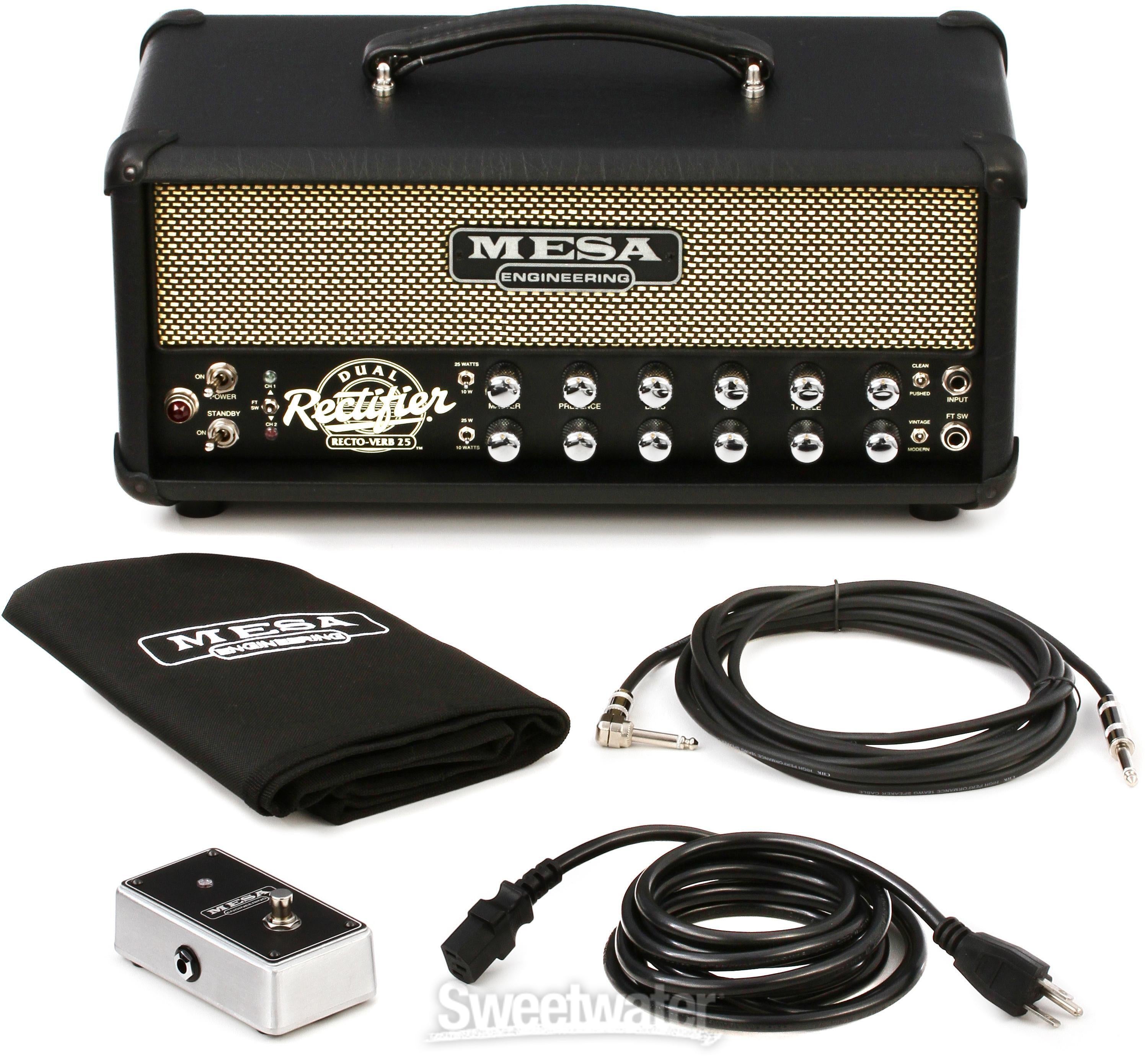 Mesa/Boogie Recto-Verb 25 - 25-watt Tube Head - Black with Cream 