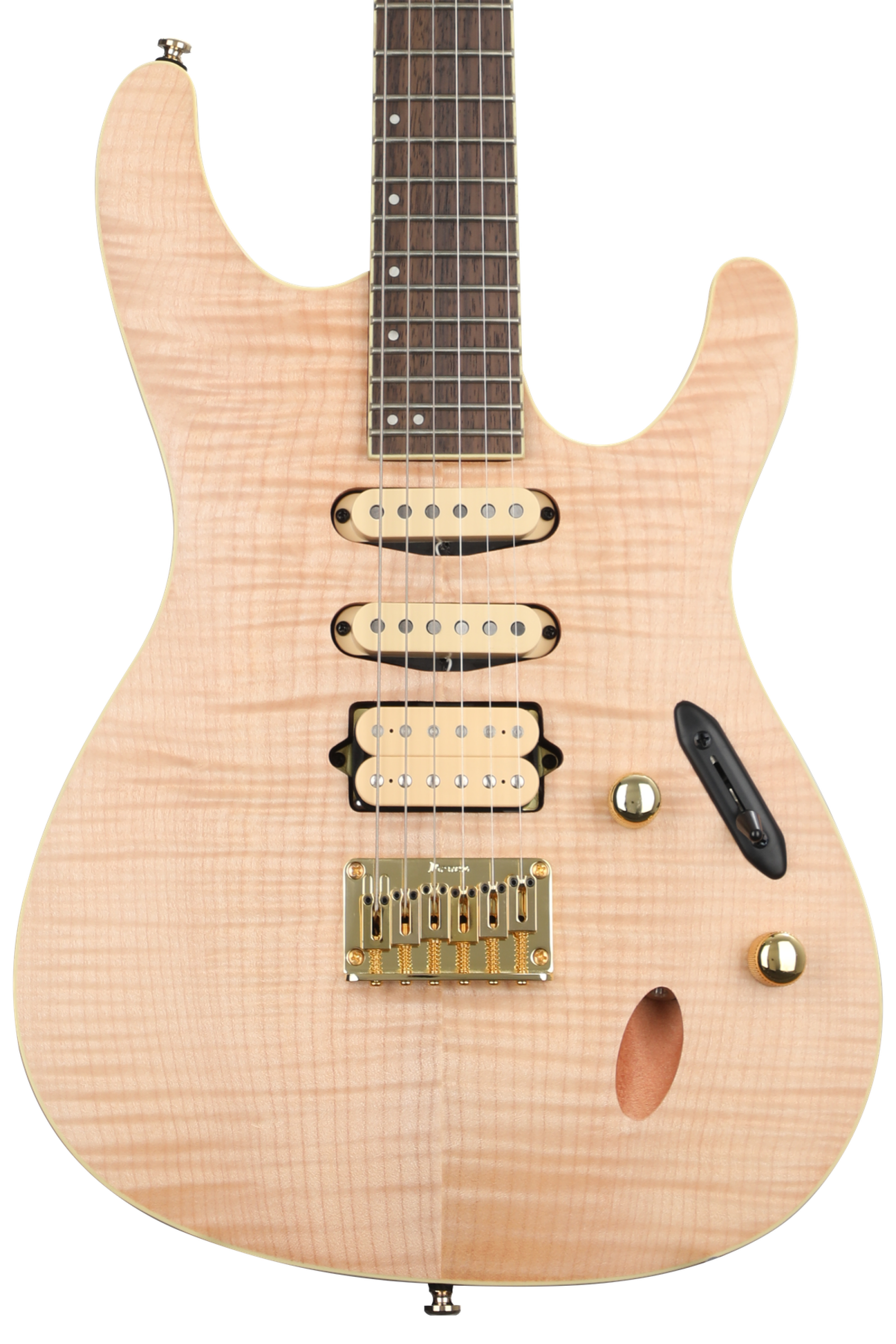 Ibanez Standard SEW761FM Electric Guitar - Natural Flat | Sweetwater