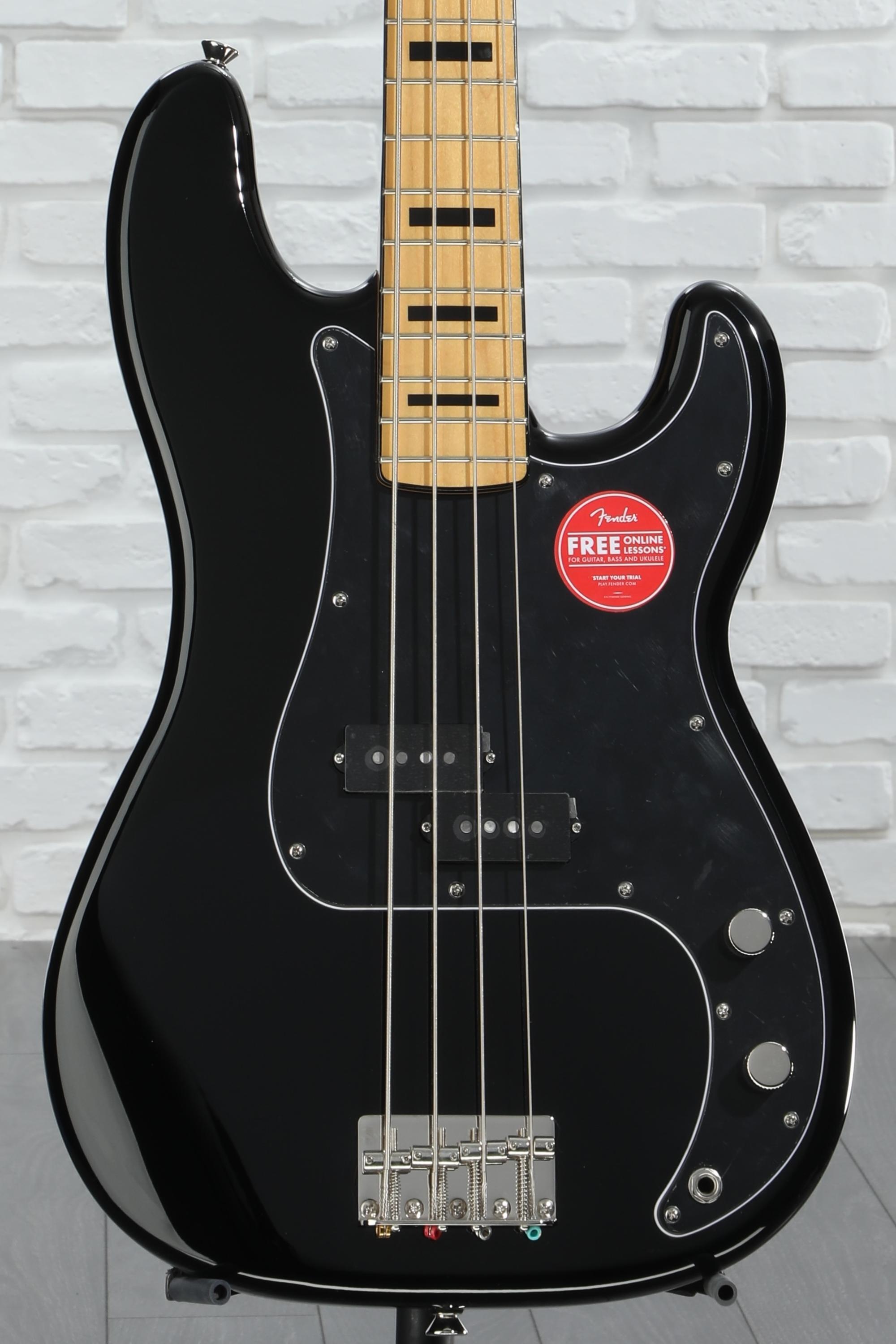 Amazon.com: Squier Classic Vibe 70s Precision Bass, Black