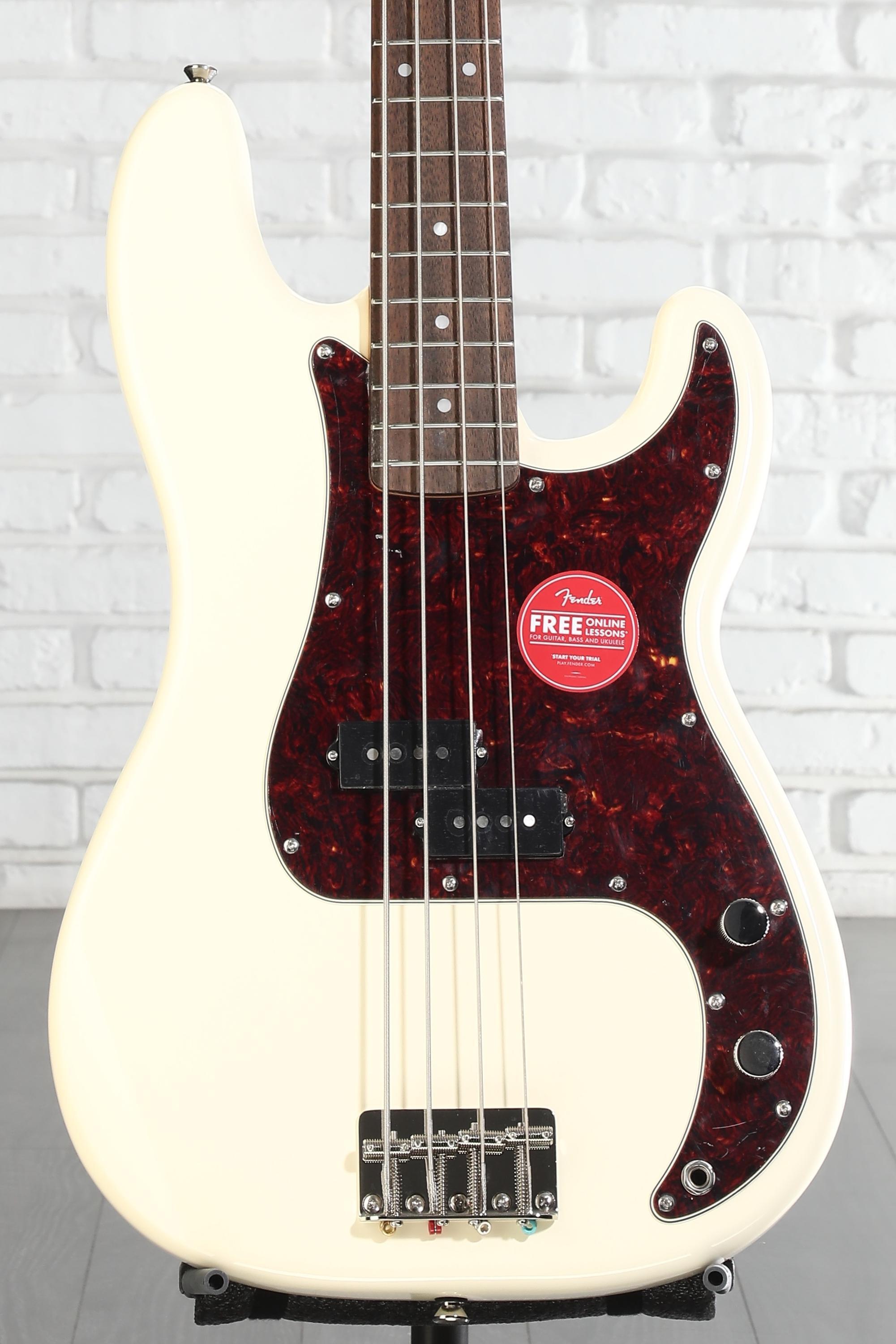 Squier Classic Vibe '60s Precision Bass - Olympic White | Sweetwater