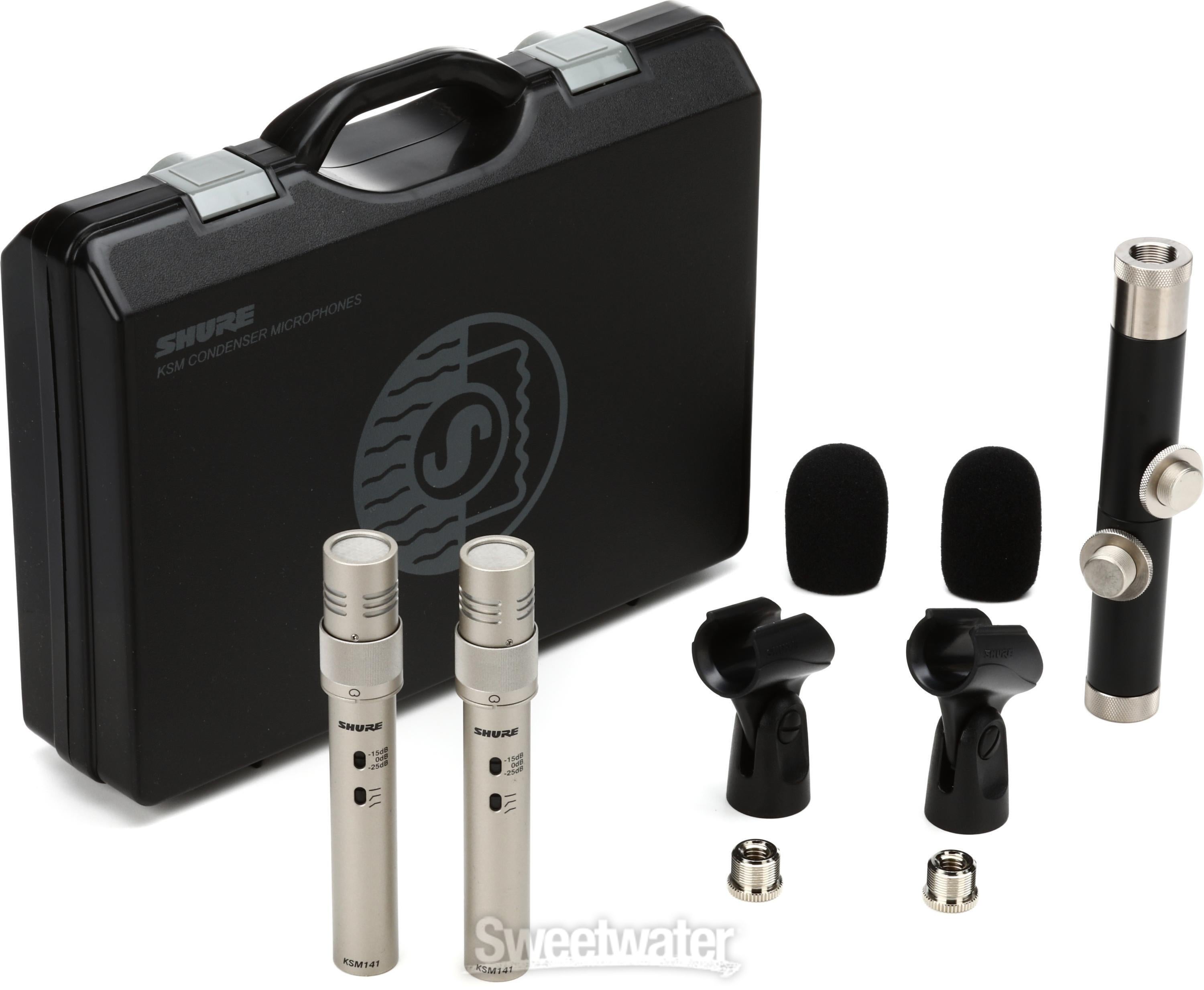 Shure KSM141 Small-diaphragm Condenser Microphone - Stereo Pair | Sweetwater