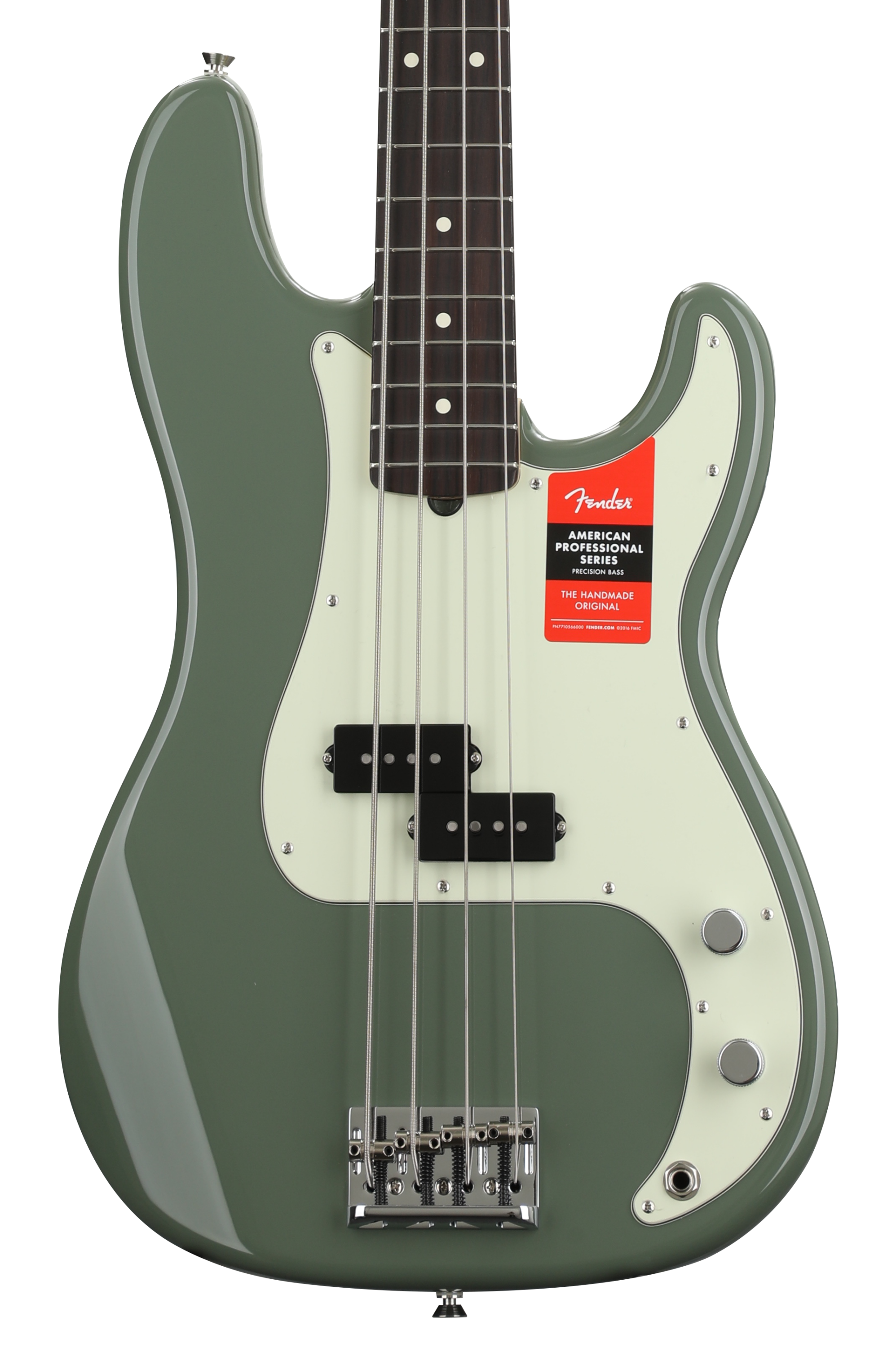 Fender American Professional Precision Bass - Antique Olive with Rosewood  Fingerboard