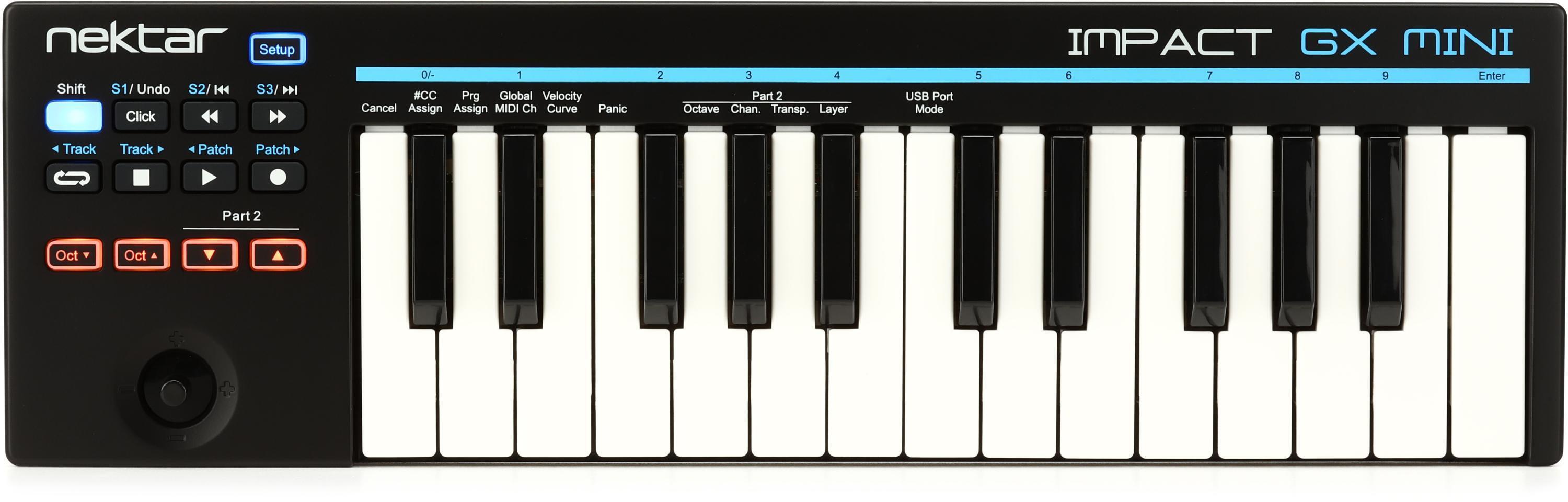 Nektar Impact GX Mini 25key MIDI Controller Sweetwater