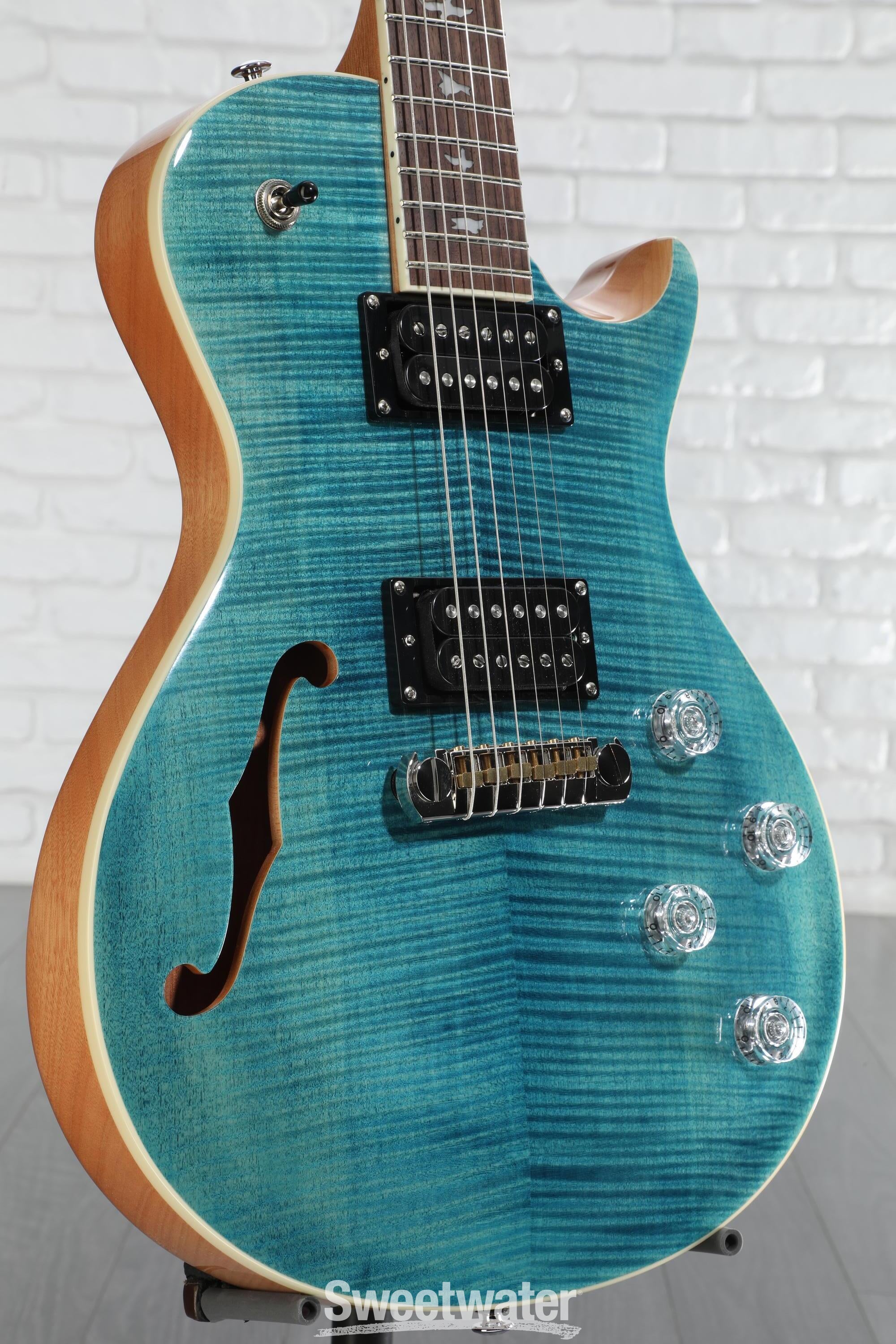 ギター PRS SE ZACH MYERS / Railhammer PU Chisel PRS SE Zach Myers Semi-Hollow Electric Guitar - Myers Blue