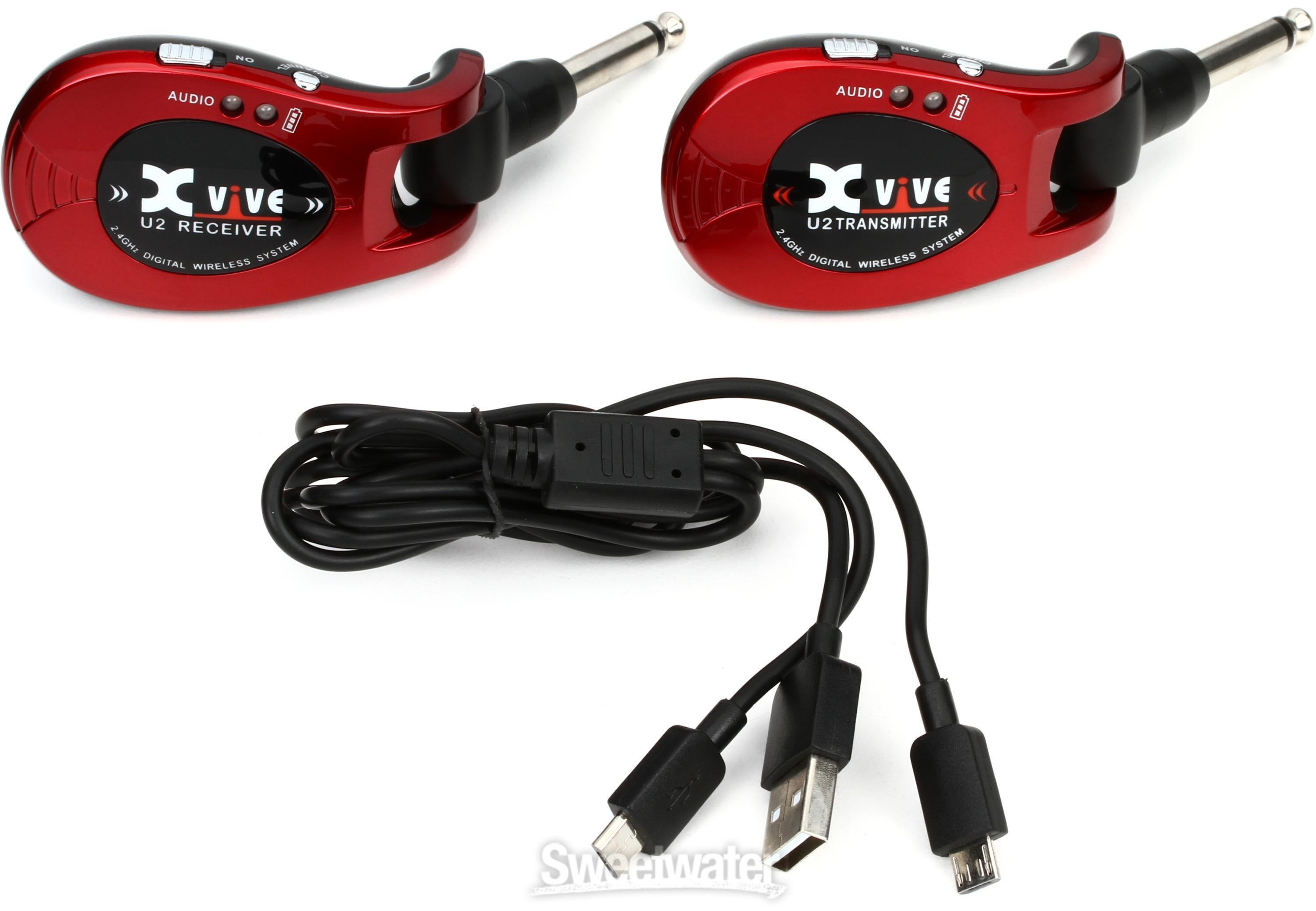 Xvive U2 Digital Wireless Guitar System - Metallic Red