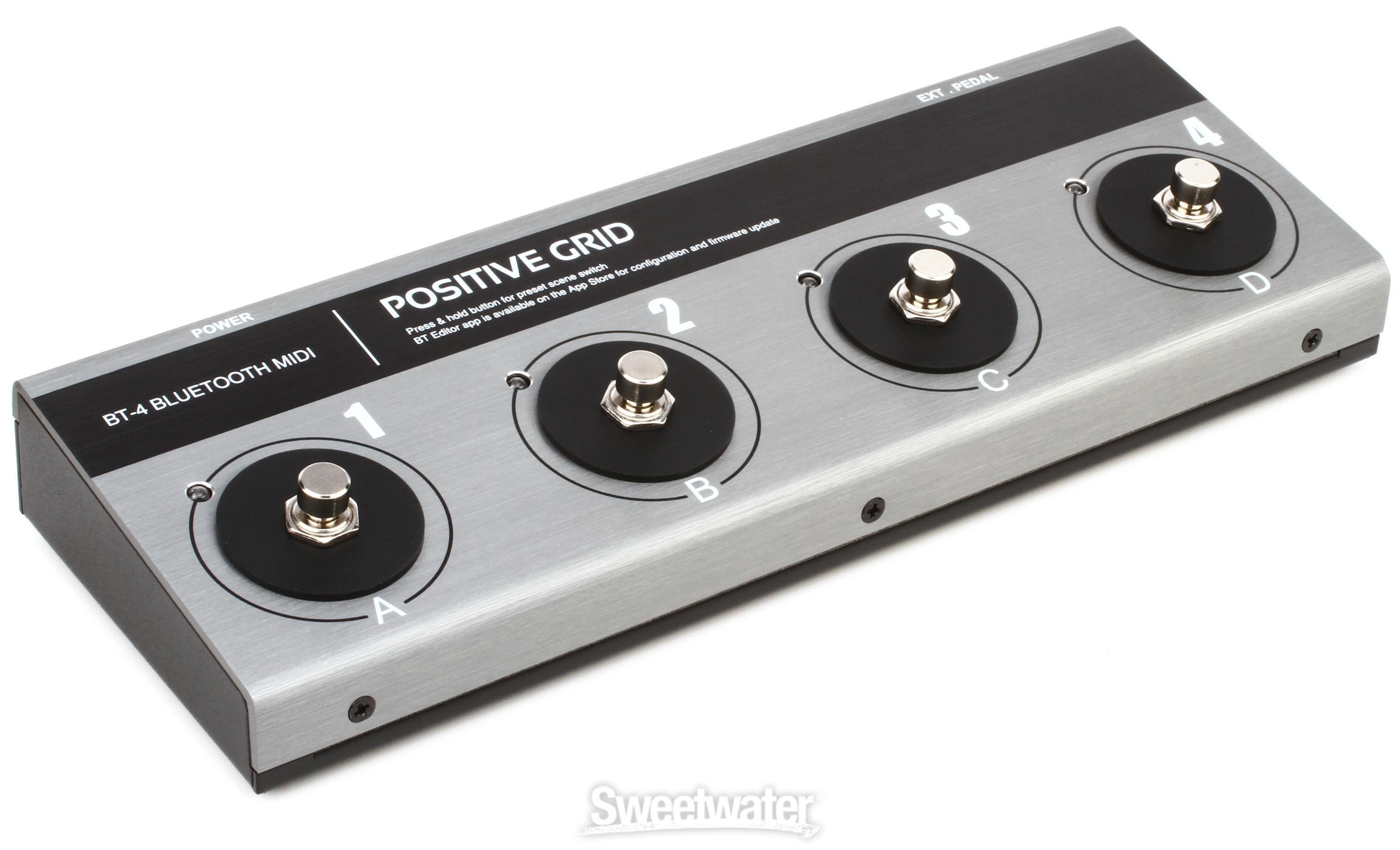 Positive Grid BT4 Bluetooth MIDI Pedalboard Reviews | Sweetwater