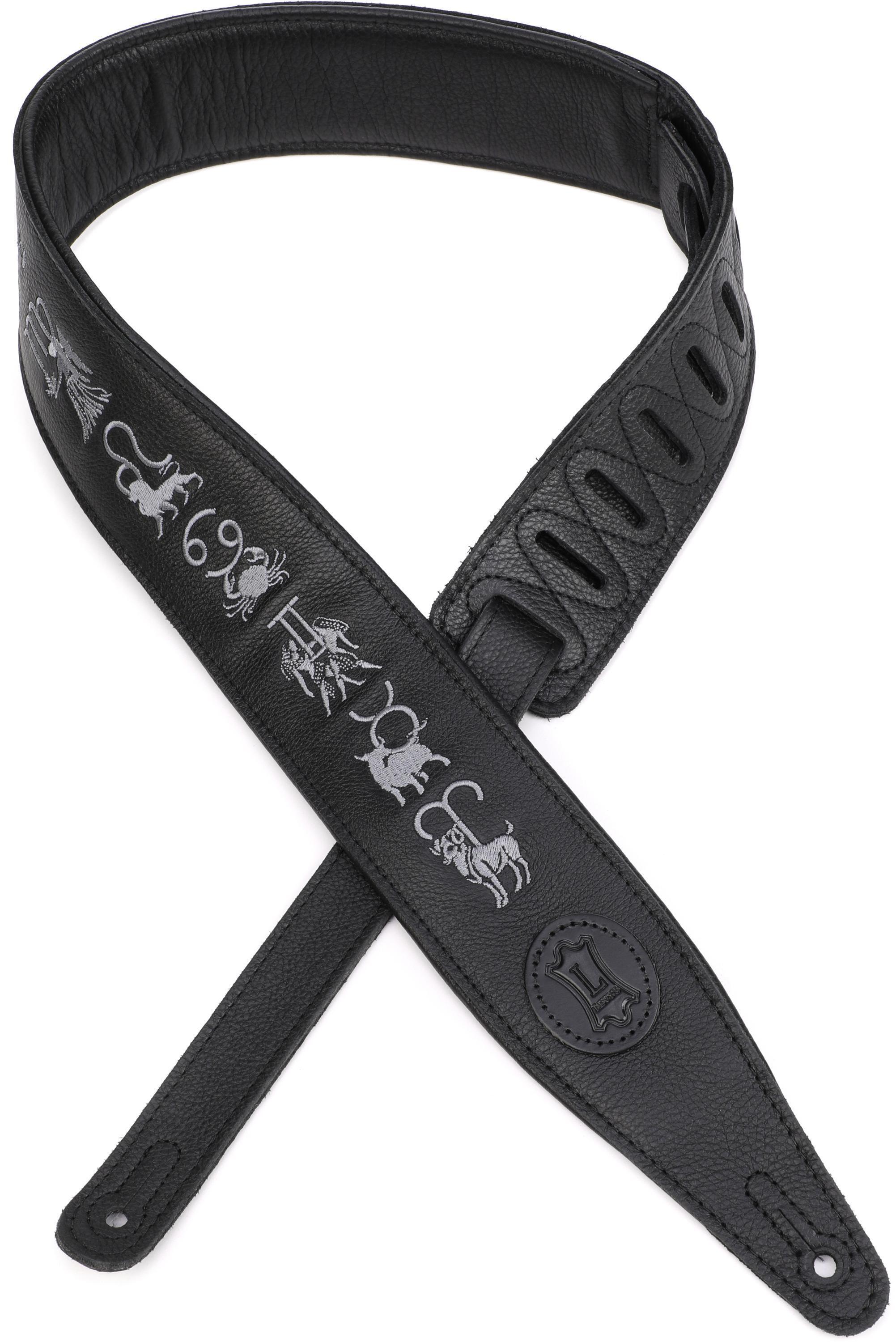 人気の新作 MG317ZE-BLK Levy's Garment Zodiac - Strap Guitar Leather 小物