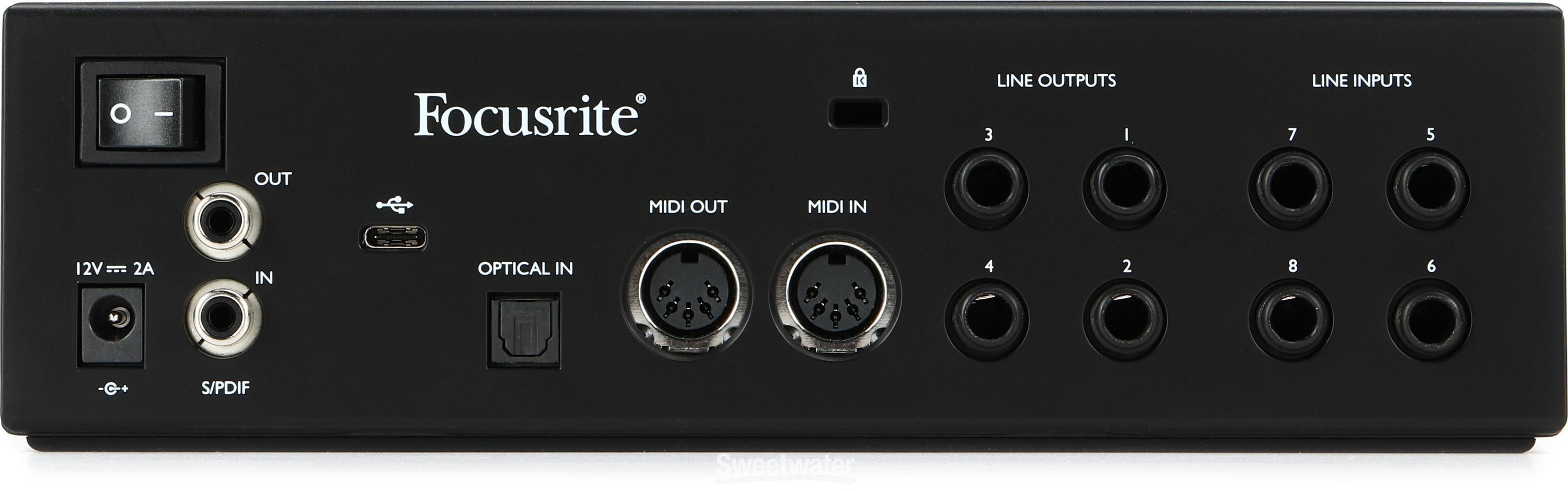 Focusrite Clarett+ 4Pre USB-C Audio Interface | Sweetwater