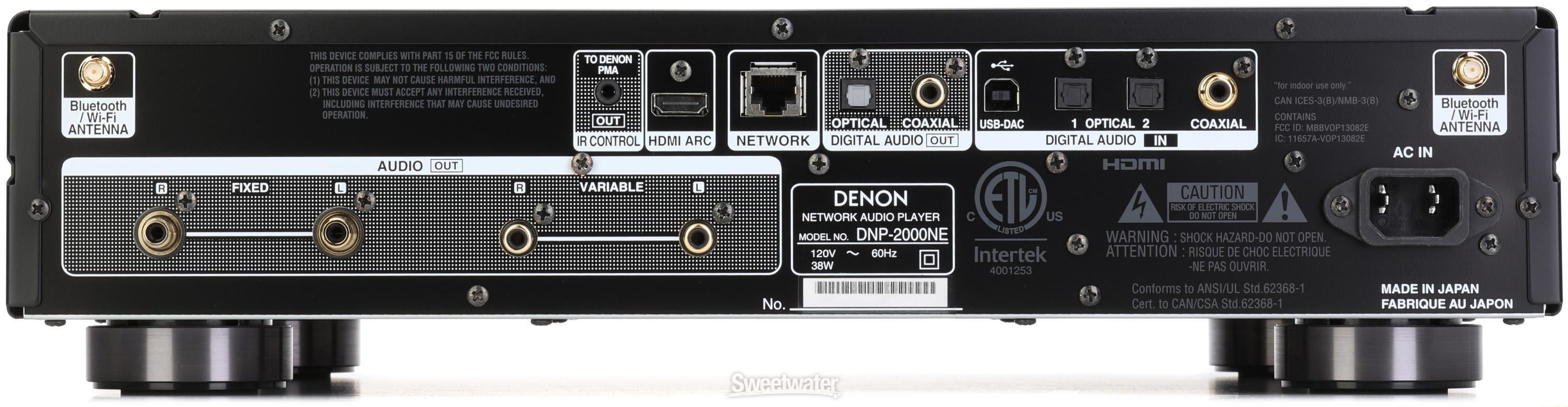Denon DNP-2000NE High-resolution Audio Streamer with HEOS - Black