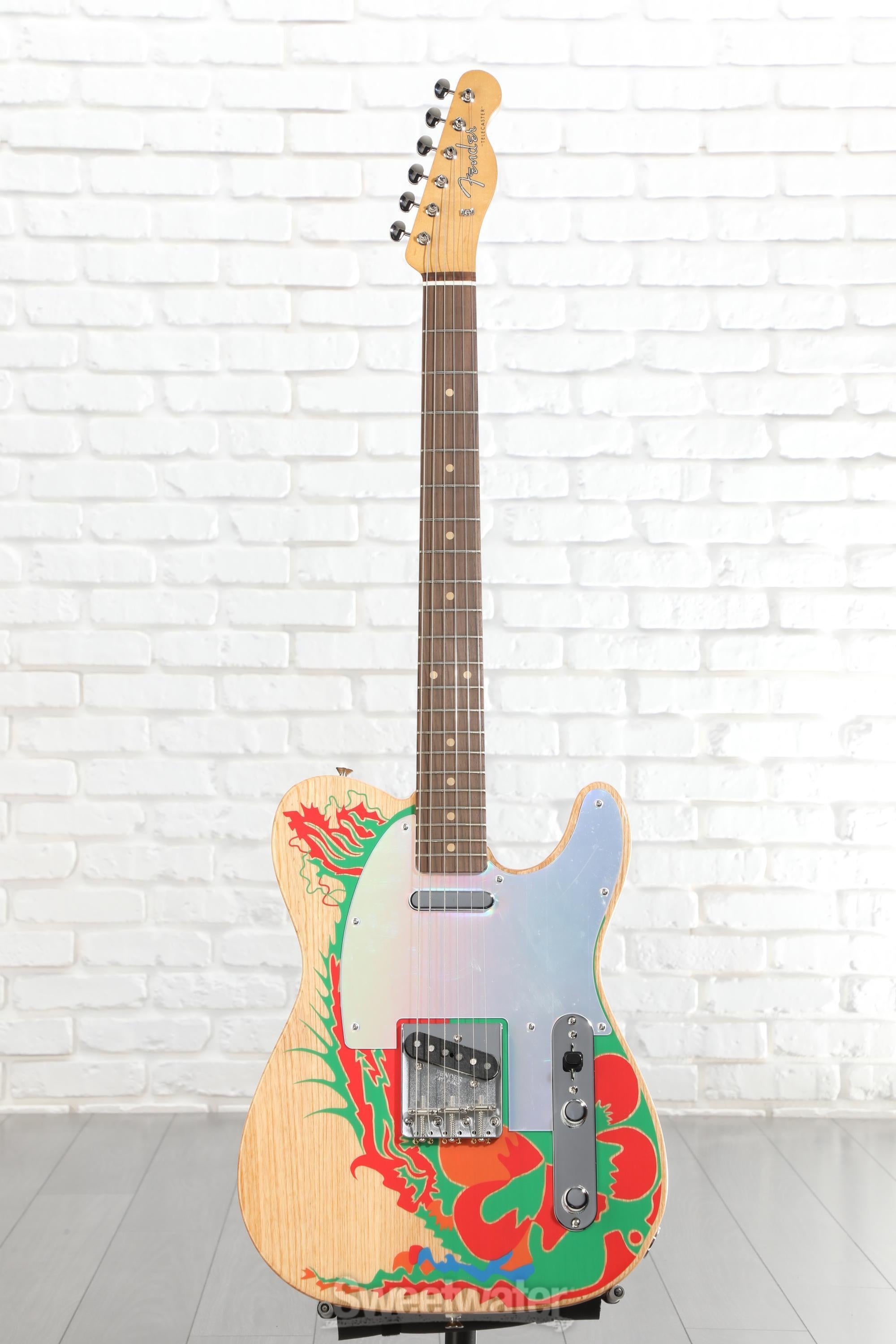 Fender Jimmy Page Telecaster - Natural with Artwork | Sweetwater