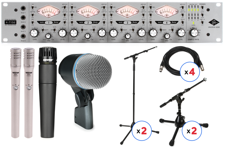 Universal Audio 4710D Drum Recording Package | Sweetwater