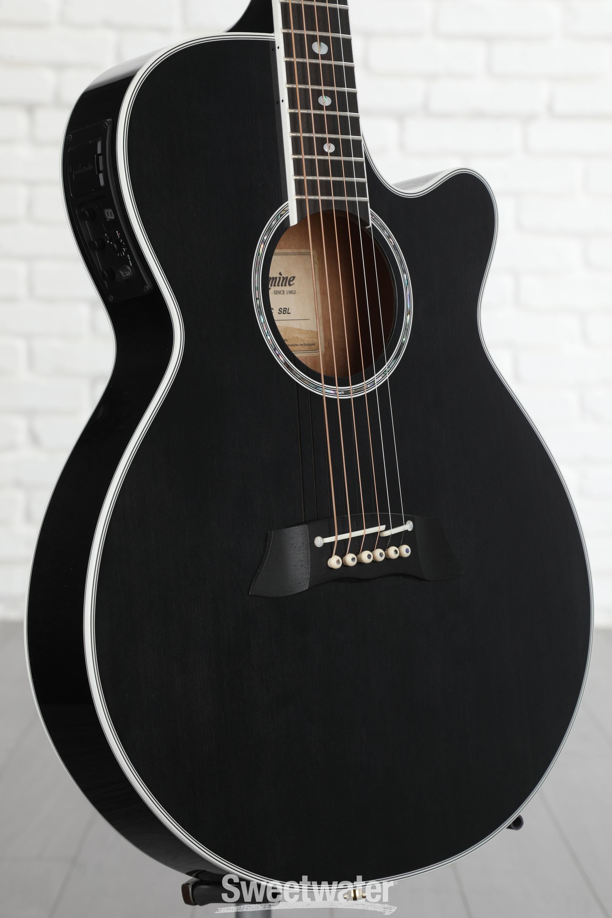 Takamine TSP-158C Acoustic-Electric Guitar - See-Thru Black