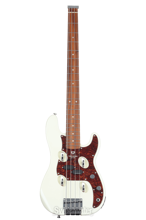 Traveler Guitar TB-4P Bass Guitar - Pearl White | Sweetwater