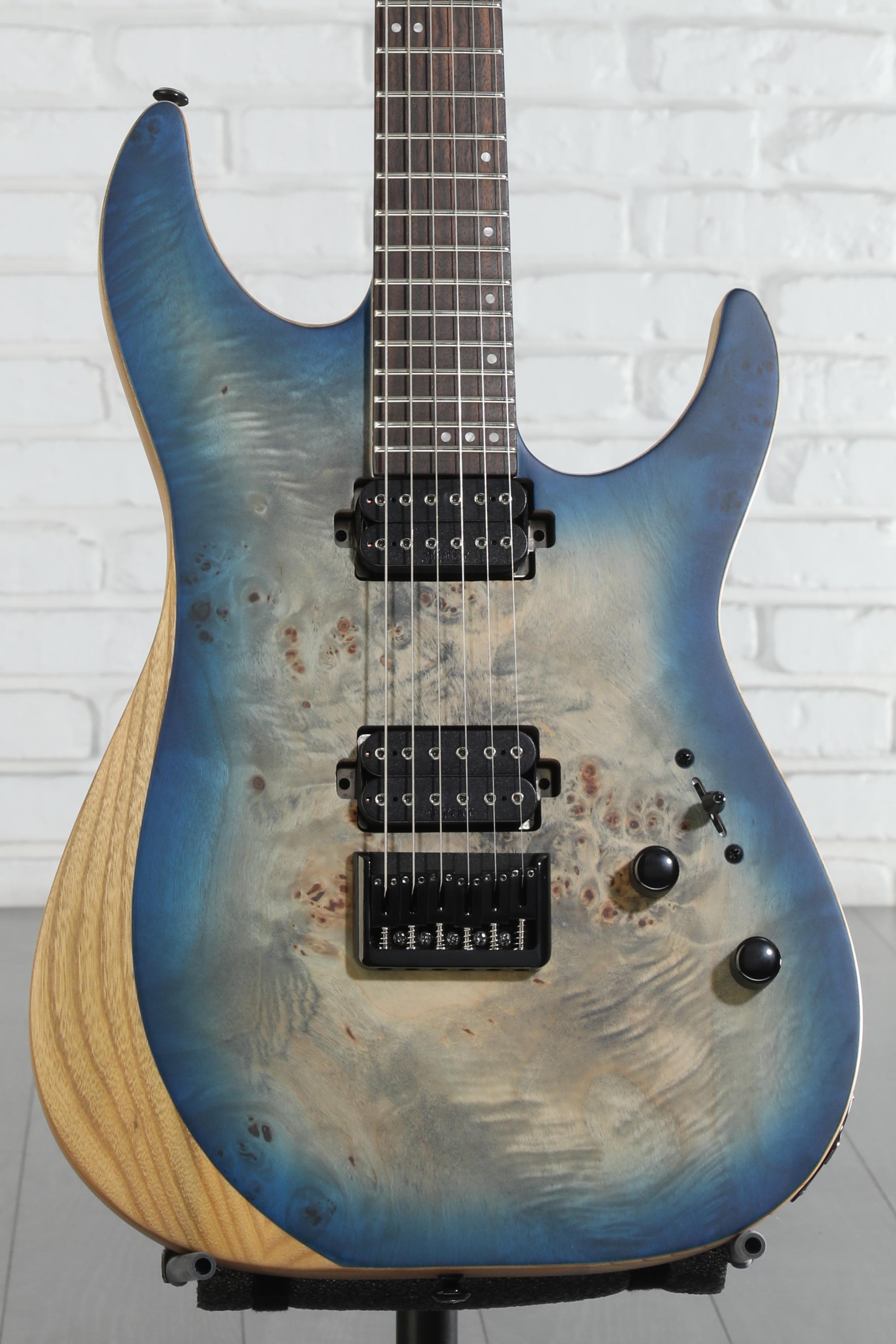 Schecter Reaper-6 Electric Guitar - Satin Sky Burst | Sweetwater