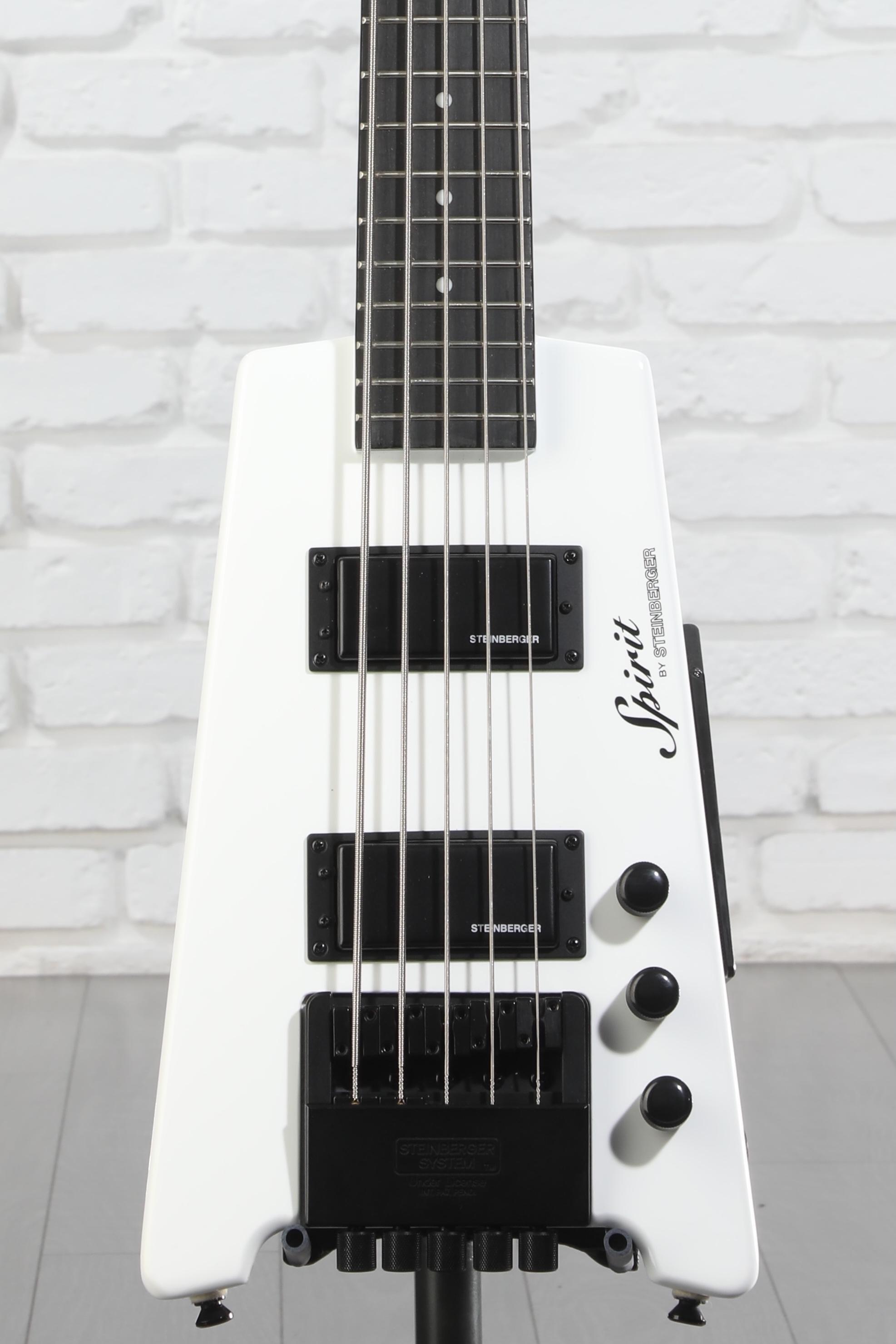 Steinberger Spirit XT-25 5-string Bass Guitar - White | Sweetwater