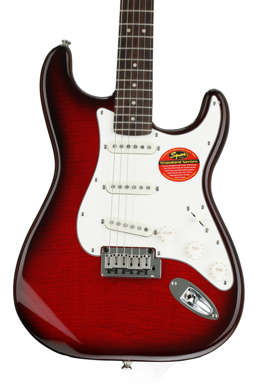 Squier Standard Stratocaster FMT - Crimson Transparent | Sweetwater