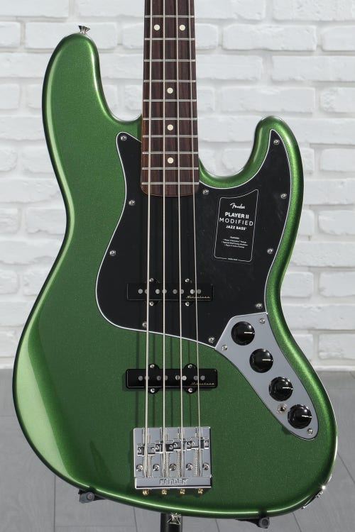 Fender Player II Modified Active Jazz Bass - Harvest Green Metallic, Rosewood Fingerboard