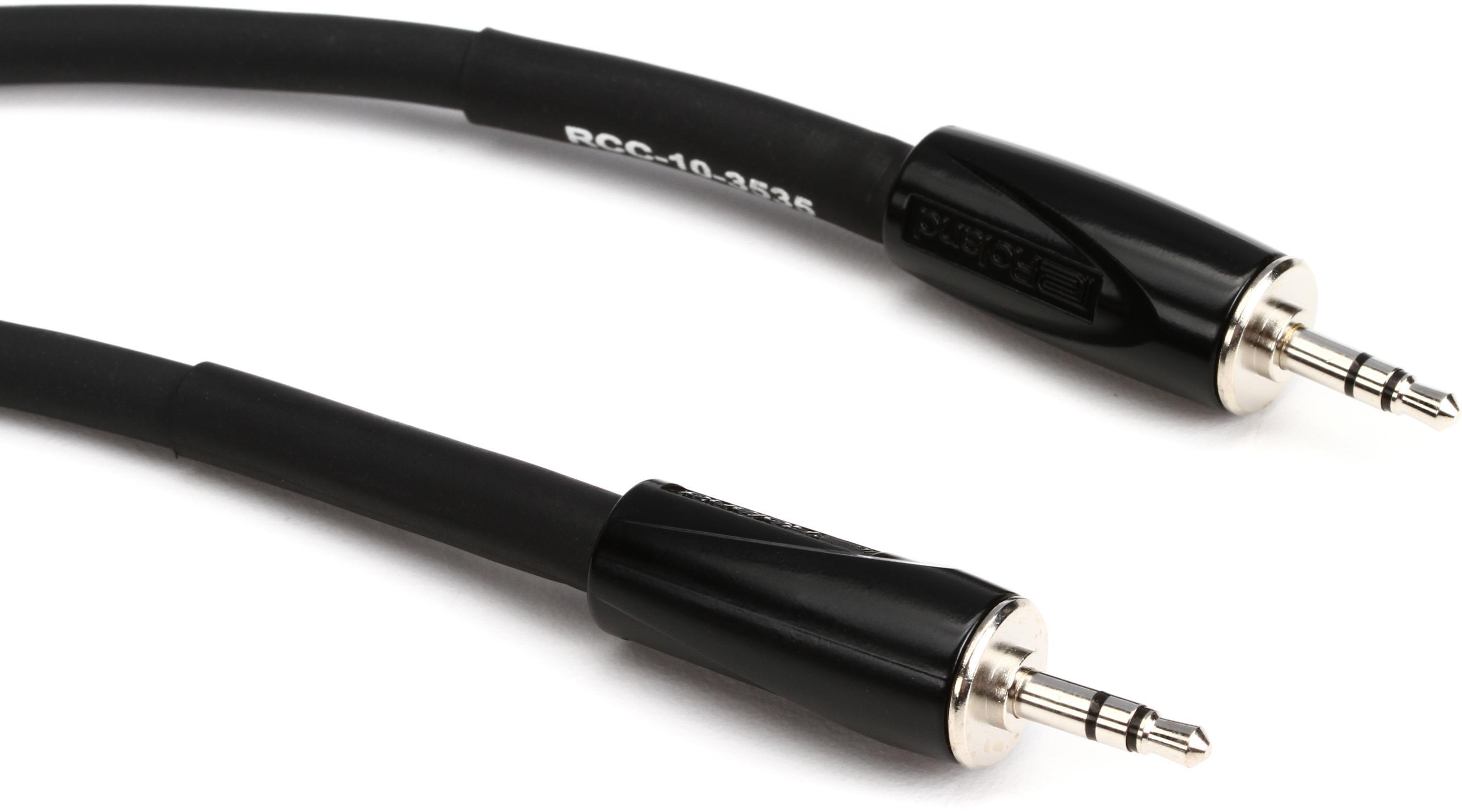 Photo of Roland RCC-10-3535 Black Series 3.5mm TRS to 3.5mm TRS Interconnect Cable - 10 foot