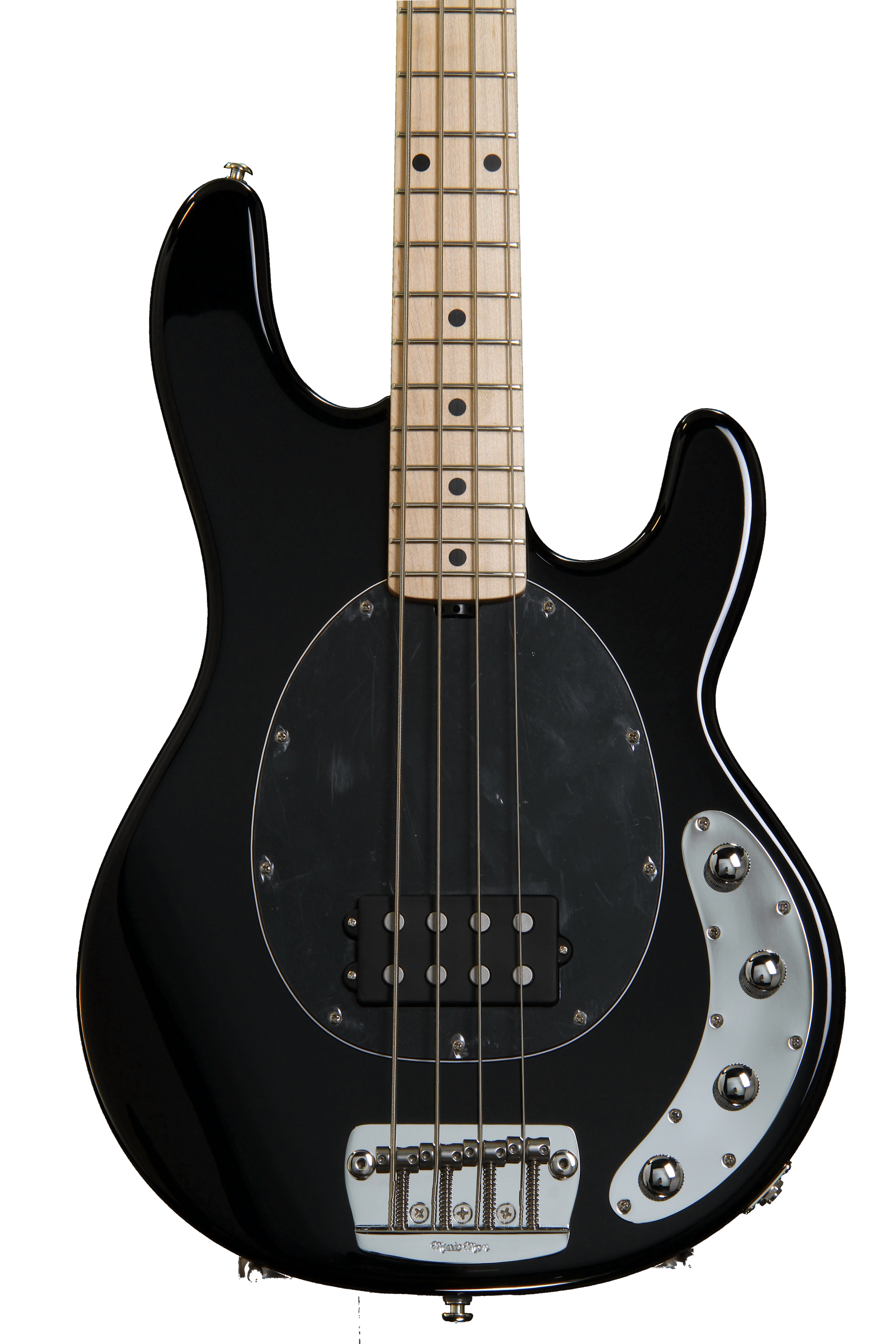 USA製　MUSIC MAN StingRay Ernie Ball Music Man StingRay 4 H - Gloss Black, Maple Fingerboard