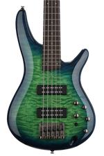 Photo of Ibanez Standard SR405EQM Bass Guitar - Surreal Blue Burst Gloss