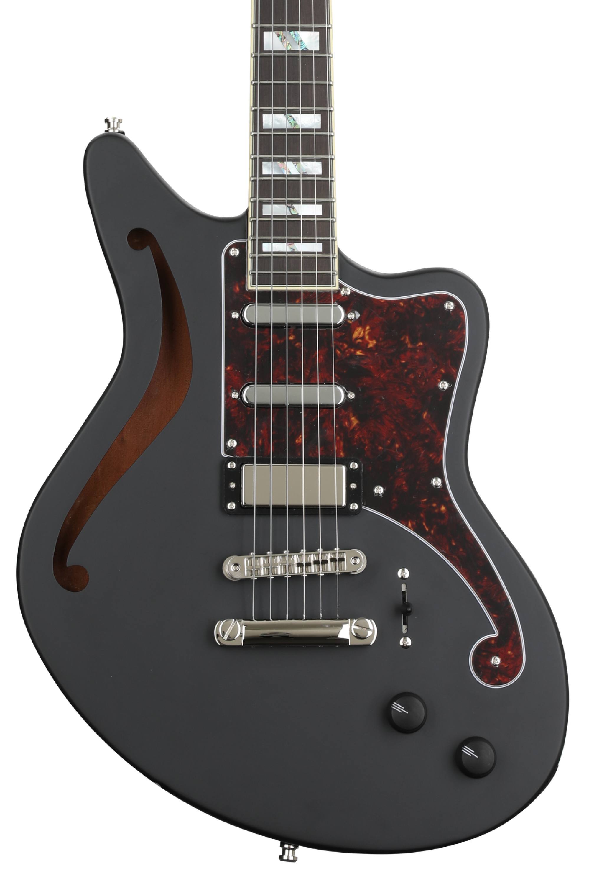 ギター d'angelico deluxe bedford SH black D'Angelico Deluxe Bedford SH - Matte Black - Limited Edition