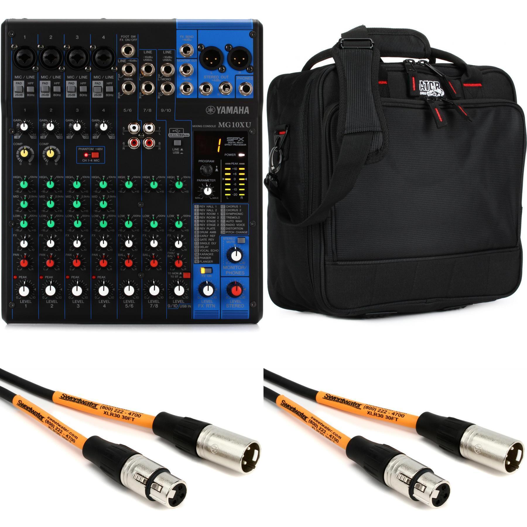 Mg10Xu + 2x Xts12 + Xlr Xlr 6M+ Stand Pack sonorisation Yamaha