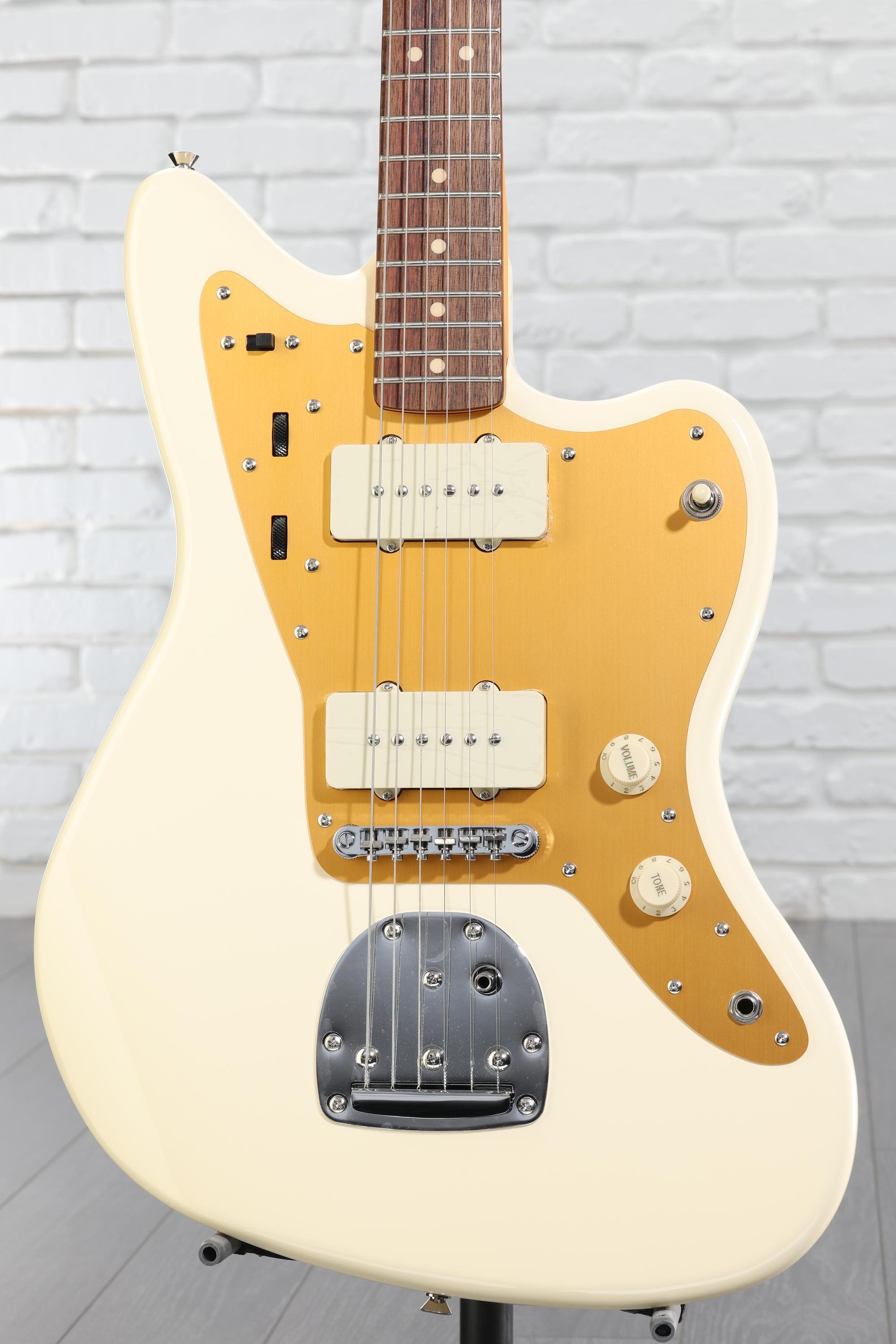 Squier J Mascis Signature Jazzmaster - Vintage White with Indian