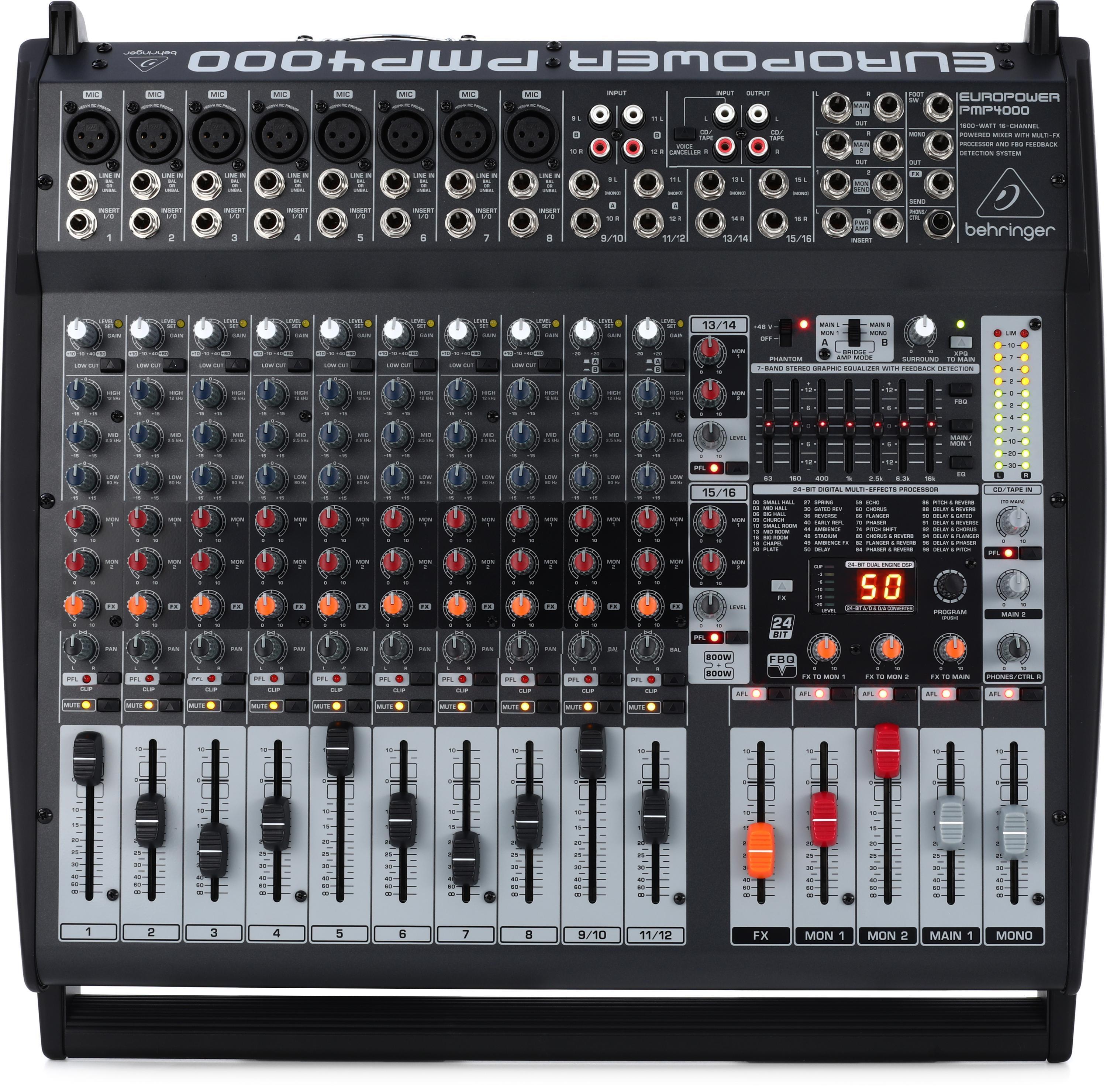 Behringer PMP2000D 14-channel 2000W Powered Mixer