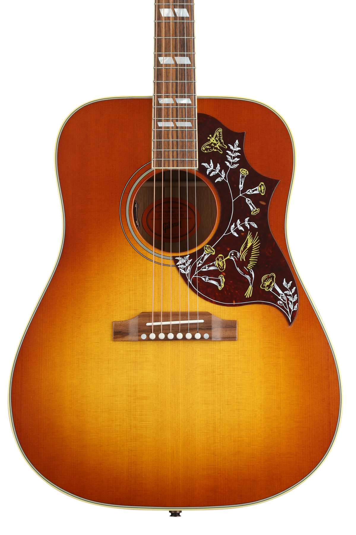 Gibson hummingbird guitar top cost
