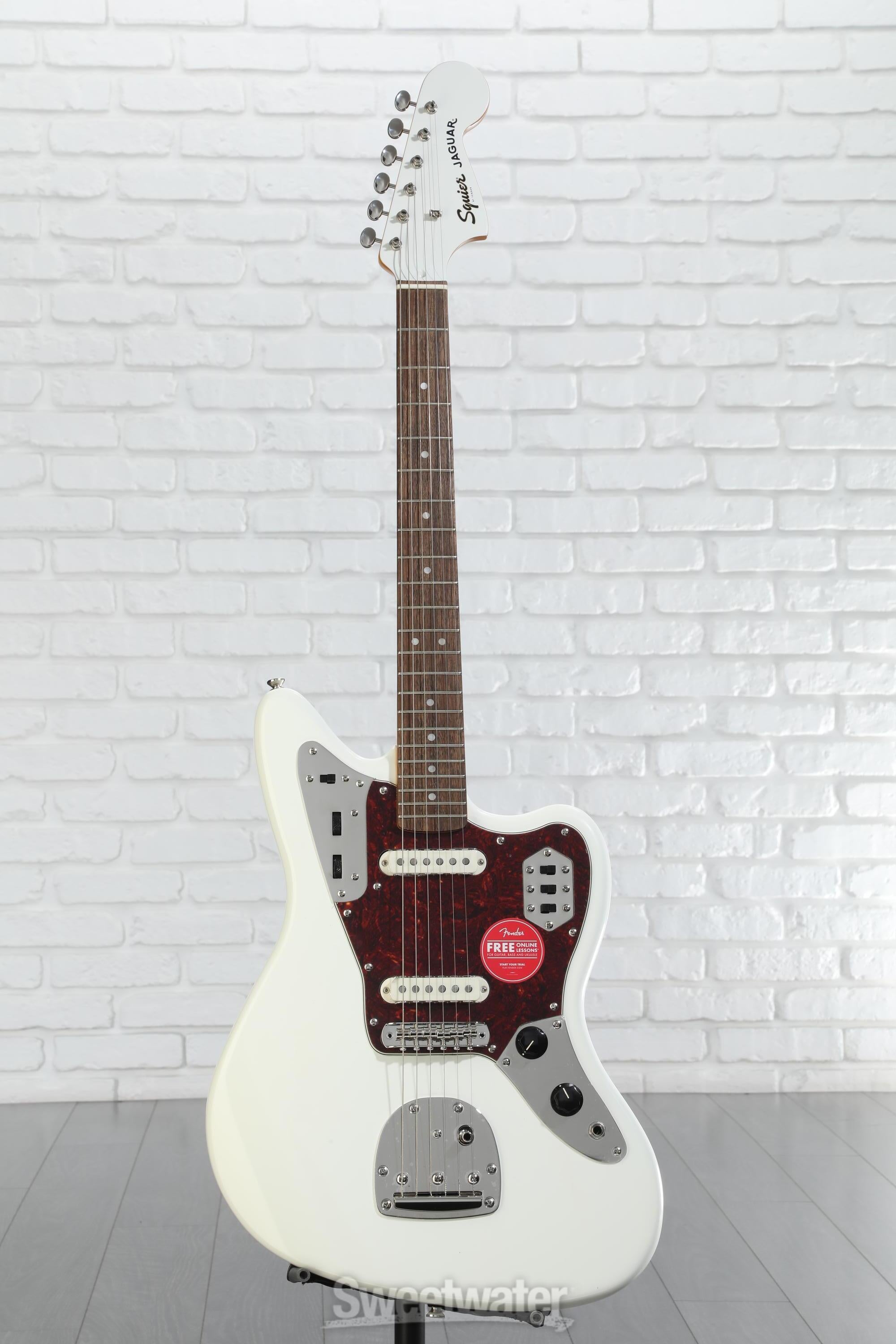 Amazon.com: Affinity Series Jaguar, Maple Fingerboard, White